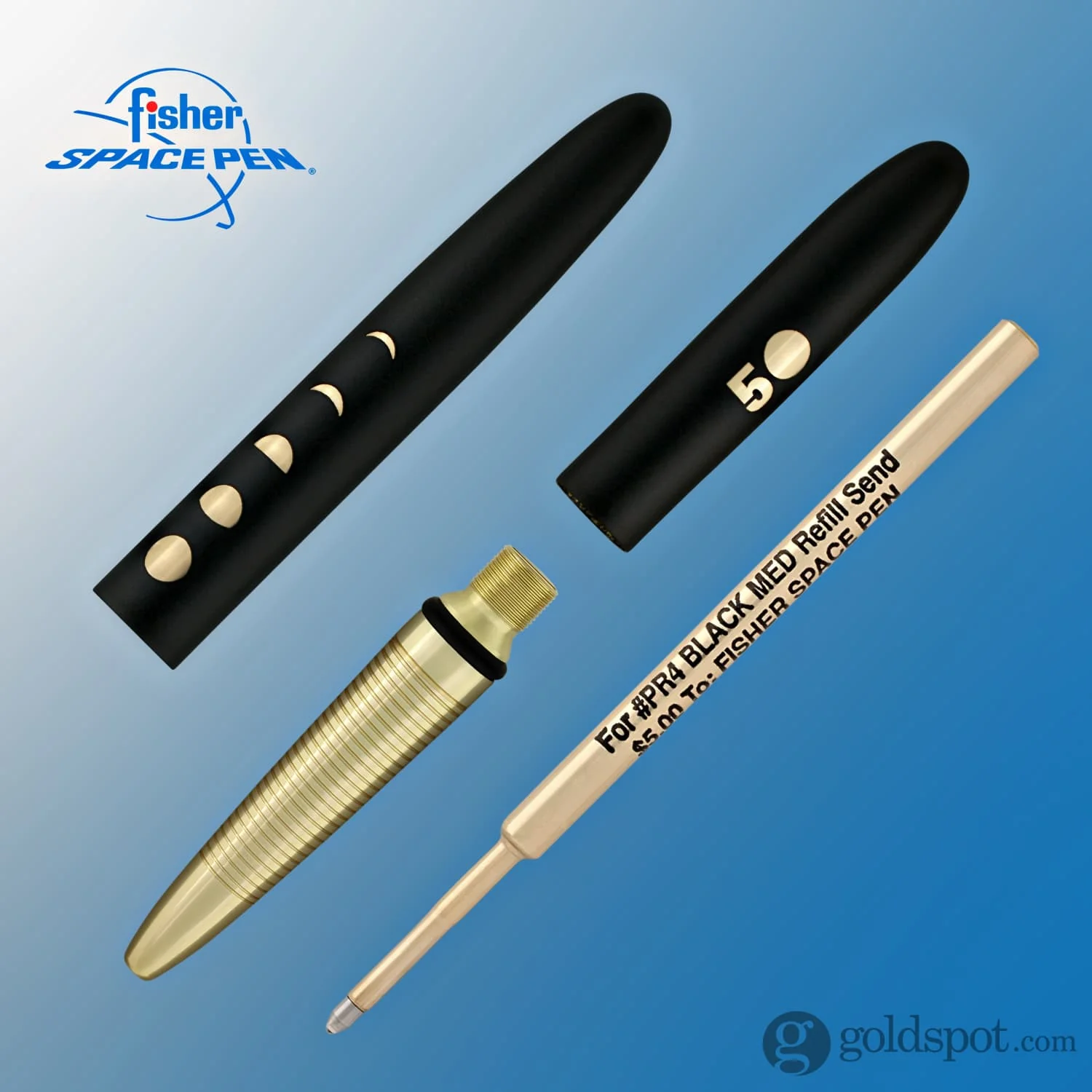Fisher Space 50th Anniversary Ballpoint Pen in Black Matte - Image 3