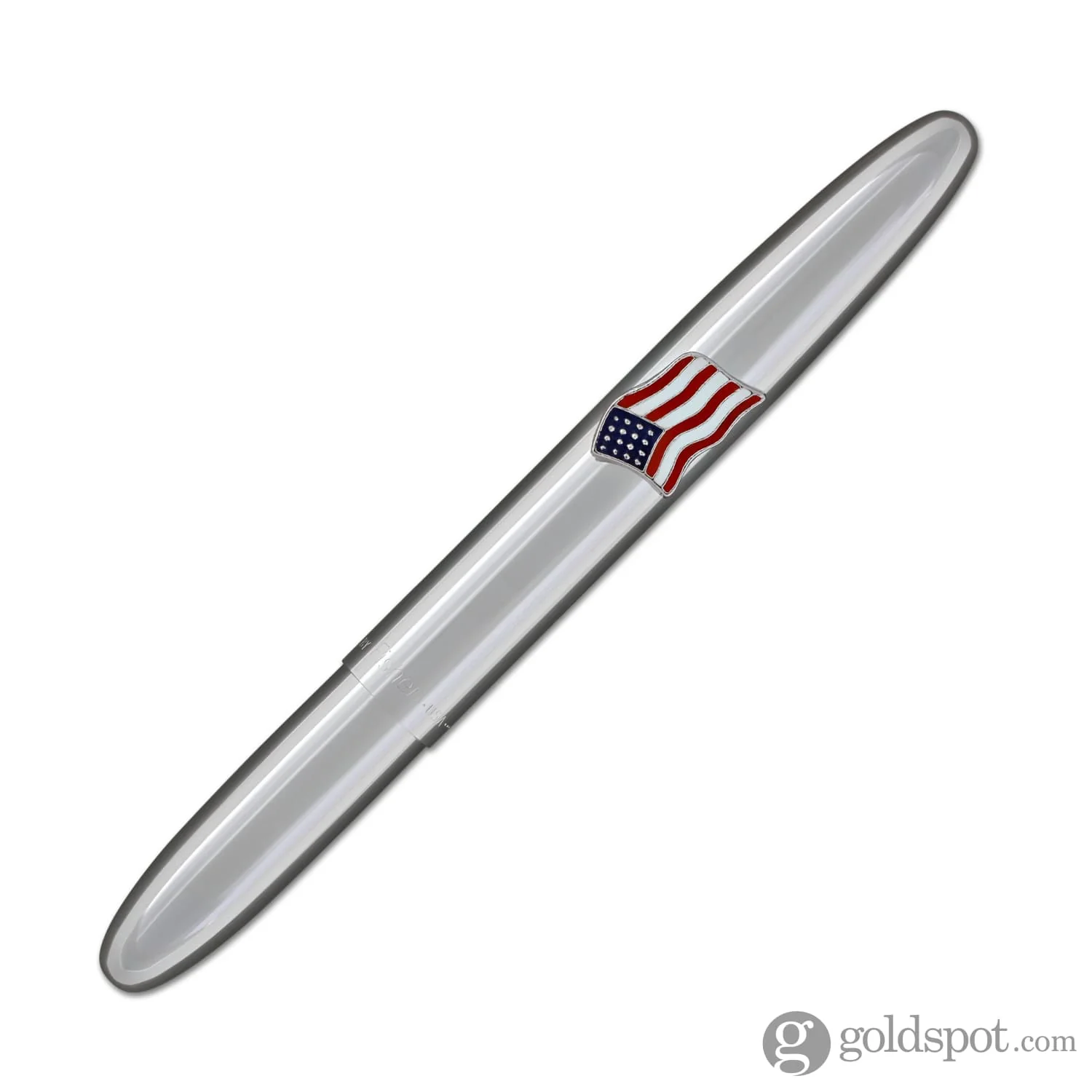 Fisher Space Pen Bullet Ballpoint Pen in Chrome with American Flag Emblem - Image 3