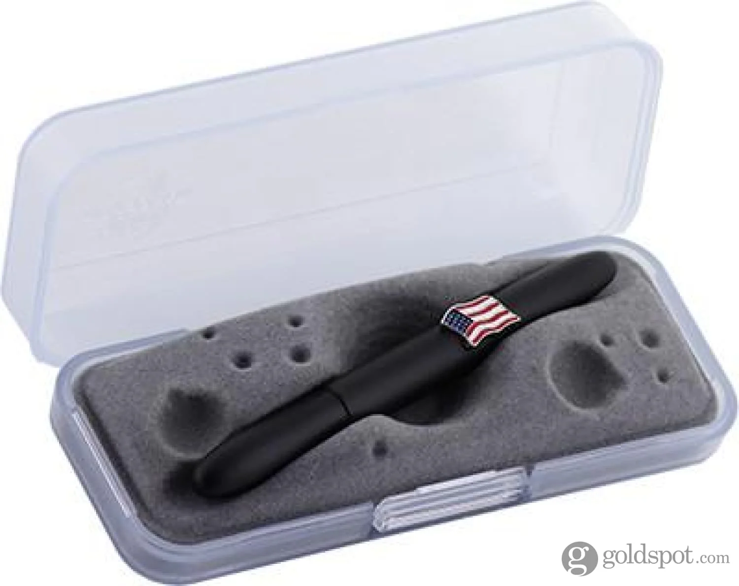 Fisher Space Pen Bullet Ballpoint Pen in Matte Black with American Flag Emblem - Image 4