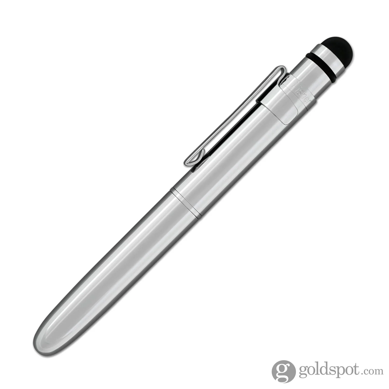 Fisher Space Pen Bullet Grip Ballpoint Pen with Stylus & Clip in Chrome - Image 5
