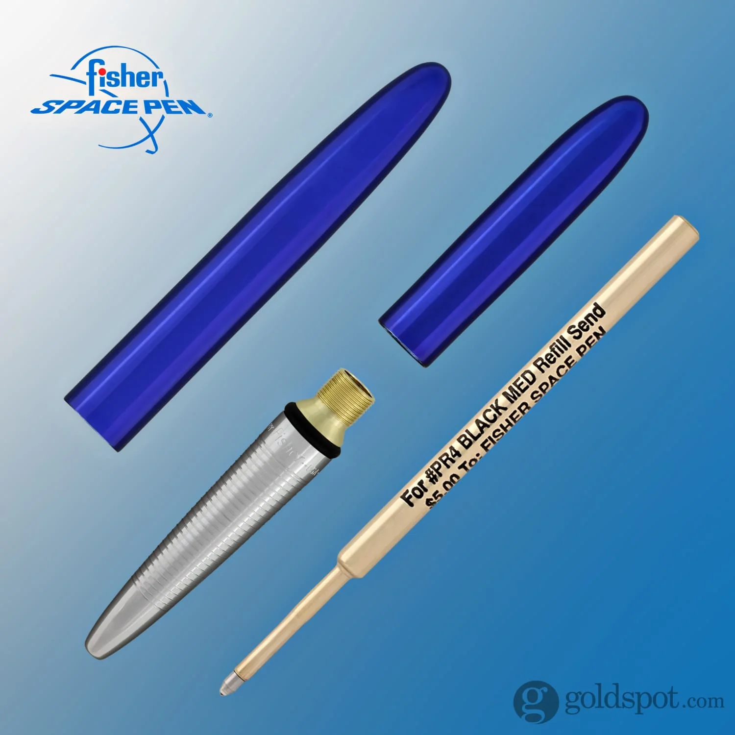 Fisher Space Pen Bullet Ballpoint Pen in Blue Moon (Blueberry) - Image 3