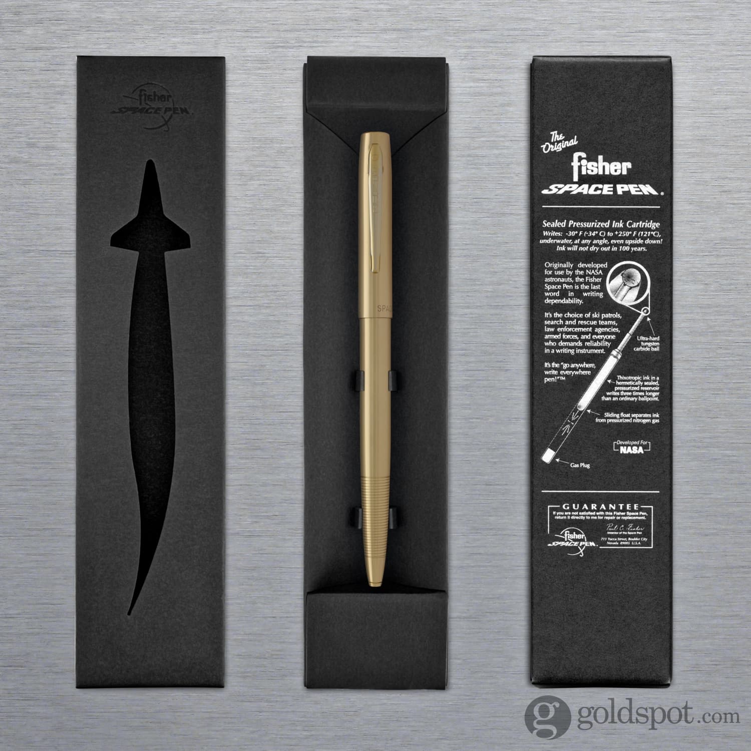 Fisher Space Pen Cap-O-Matic Ballpoint Pen in Lacquered Brass - Image 7
