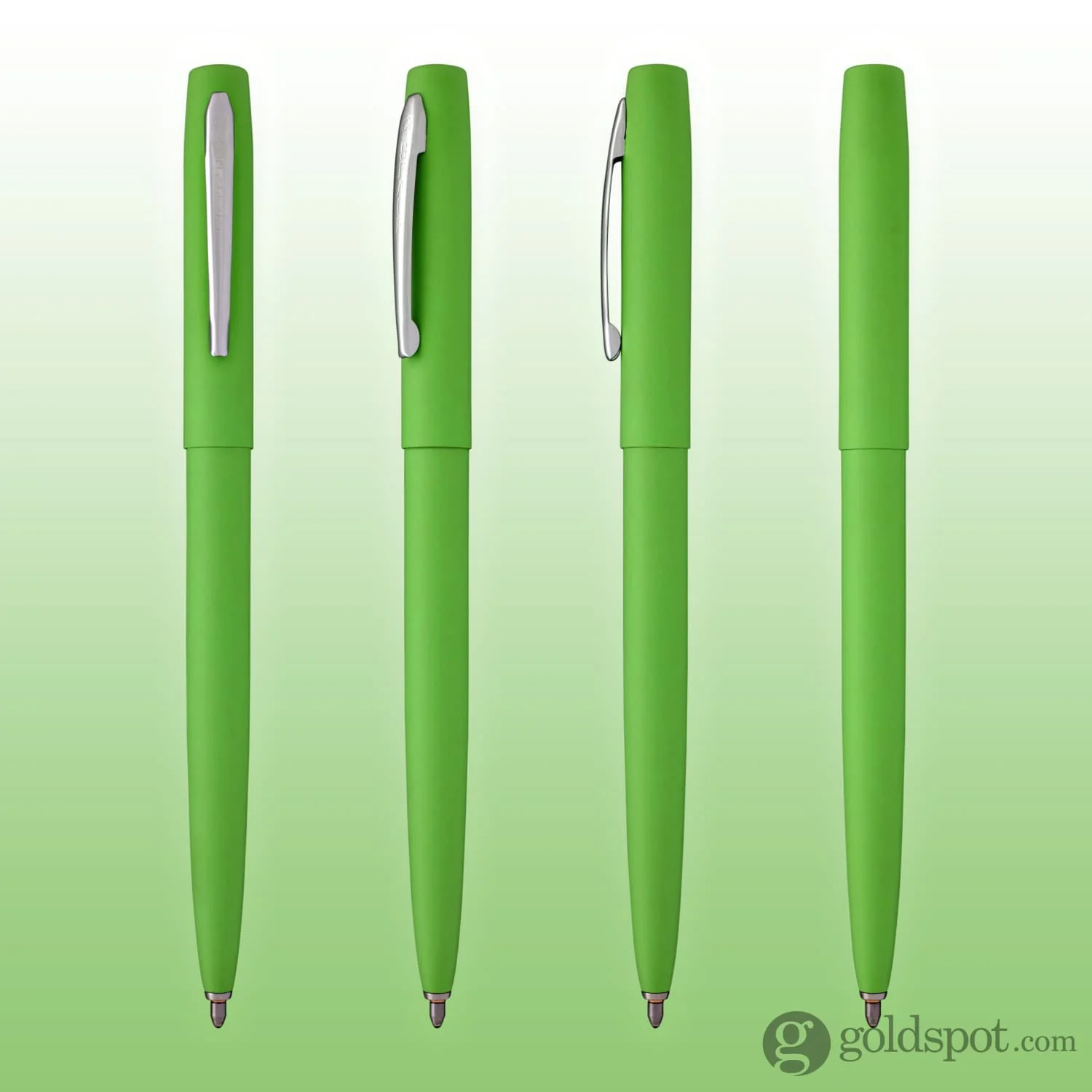 Fisher Space Pen Cap-O-Matic Ballpoint Pen in Powder Coated Matte Green - Image 5
