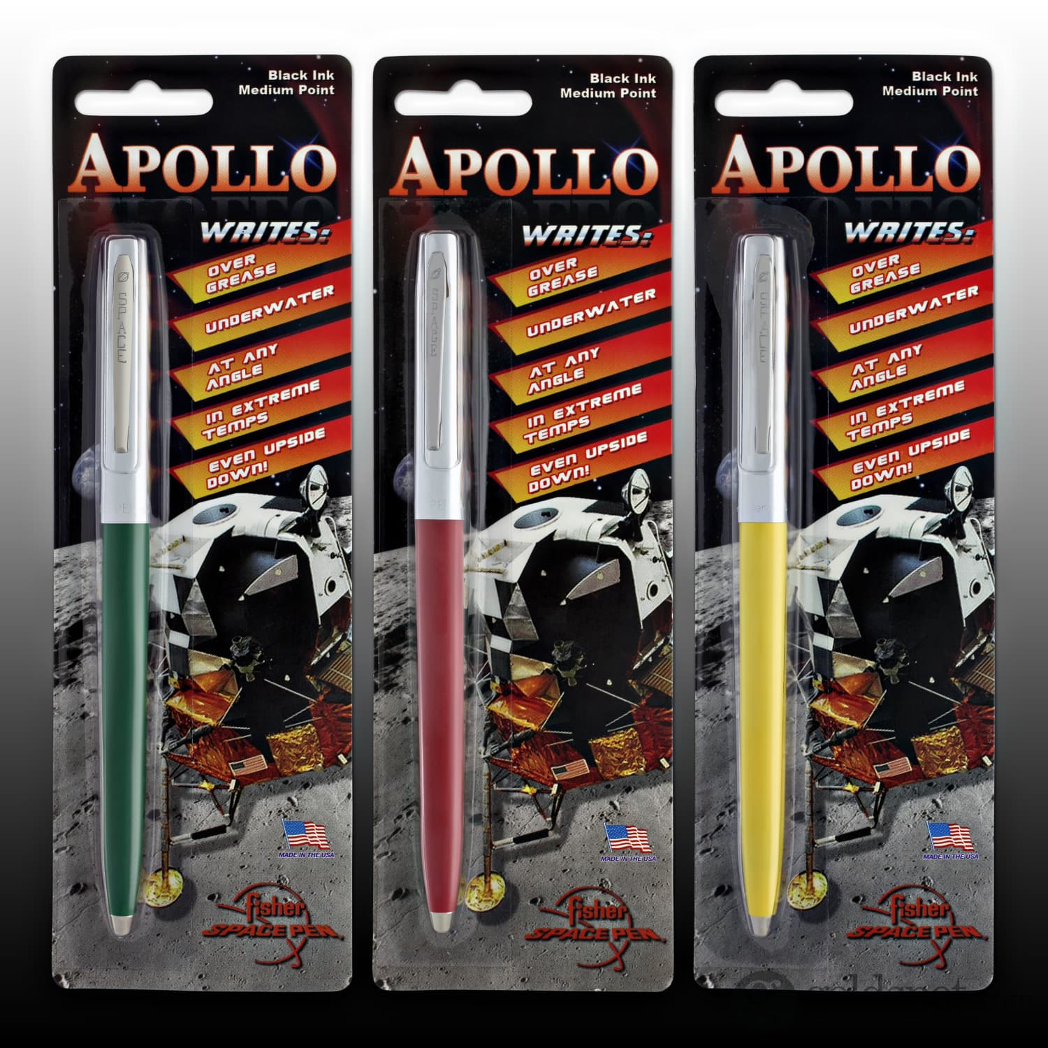 Fisher Space Pen Cap-O-Matic Ballpoint Pen in Yellow & Chrome - Image 6