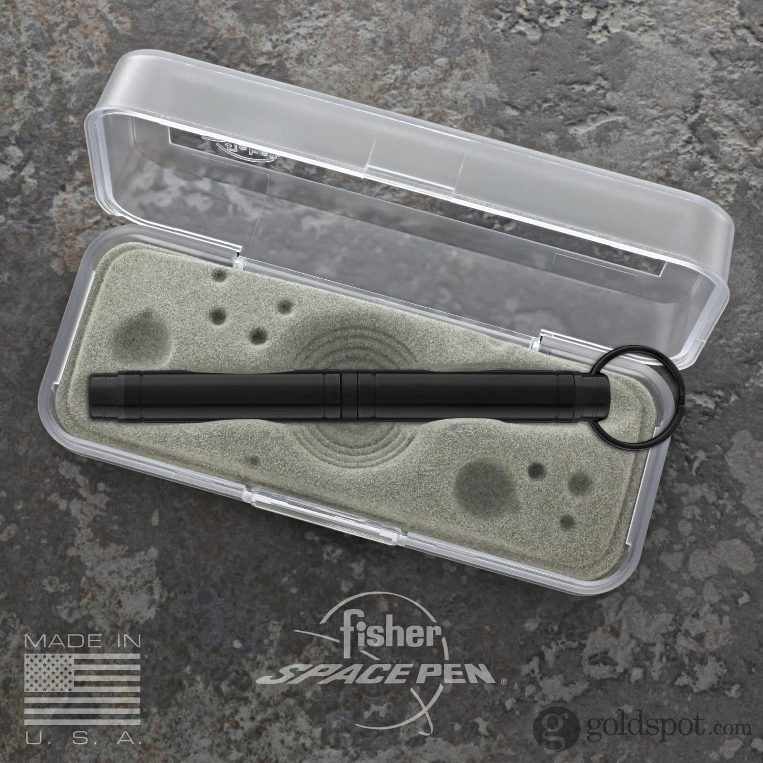 Fisher Space Pen Backpacker Ballpoint Pen in Black Anodized Aluminum with Key Chain - Image 6