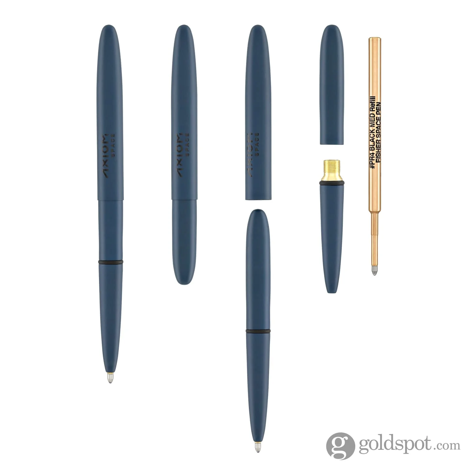 Fisher Space Pen Bullet Ballpoint Pen in Cerakote® Elite Navy Blue with Axiom Space Logo - Image 5