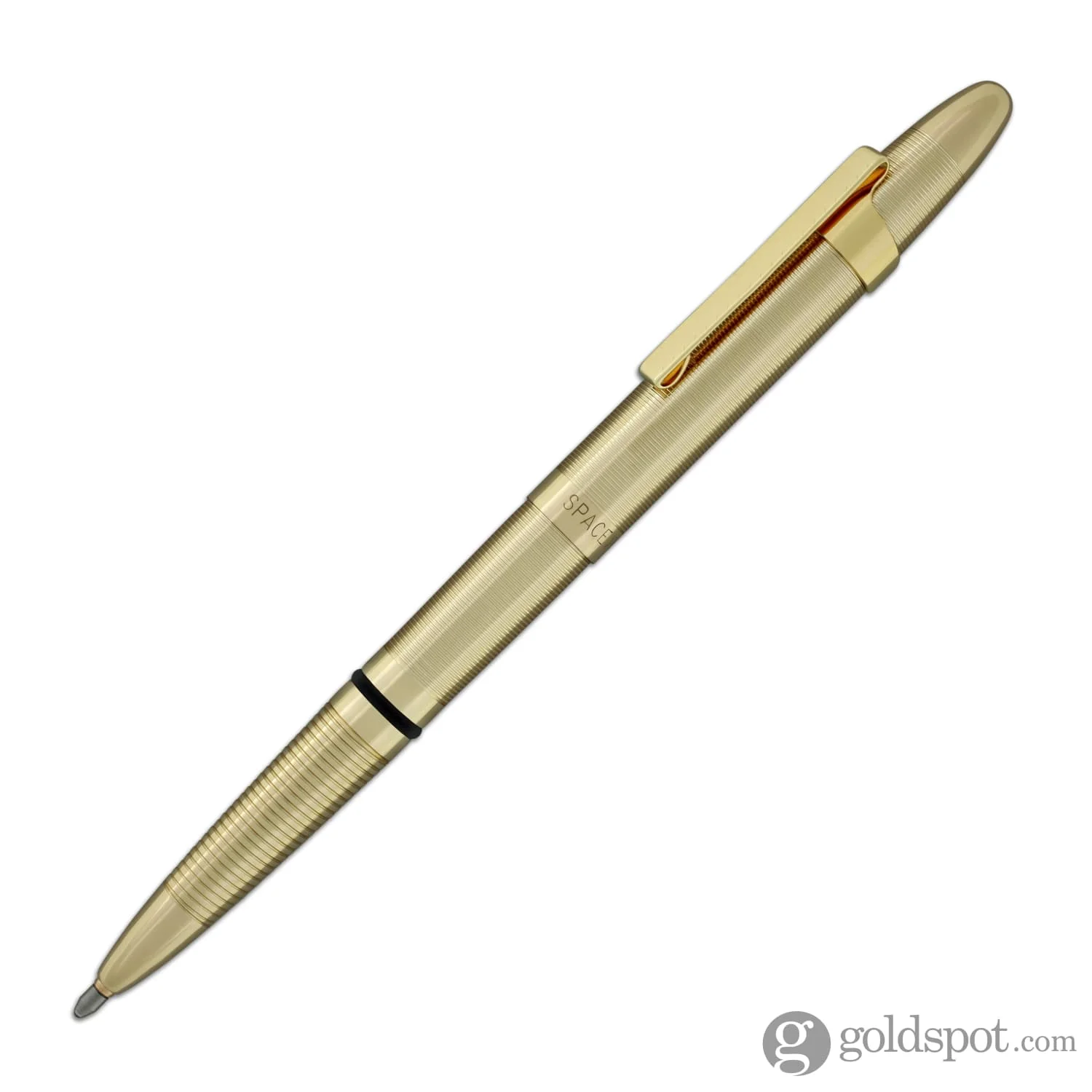 Fisher Space Pen Bullet Ballpoint Pen in Lacquered Brass with Clip - Image 2