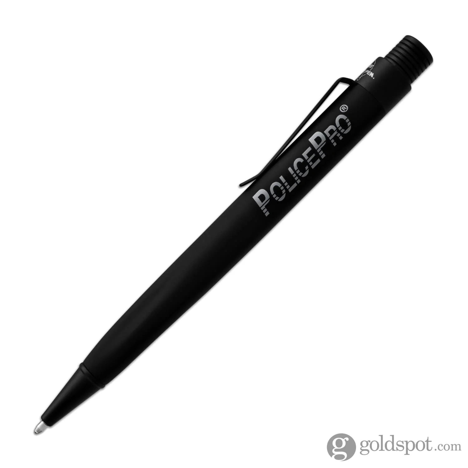 Fisher Space Zero Gravity Ballpoint Pen with Police Pro Imprint in Matte Black - Image 3