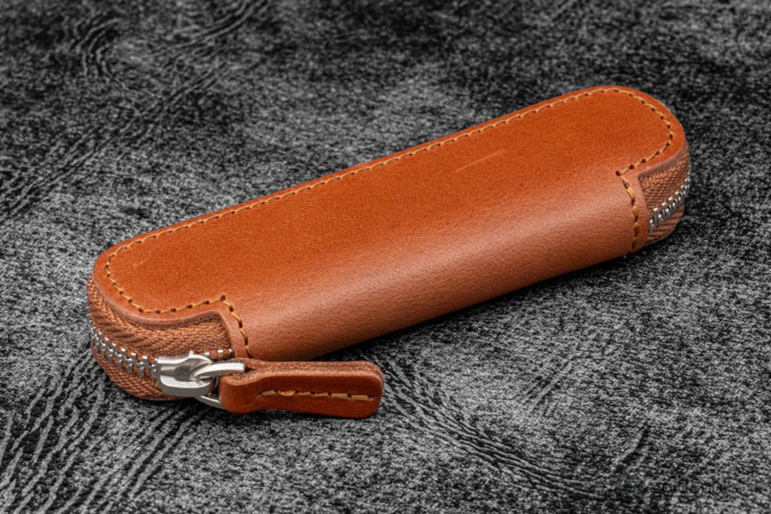 Galen Leather 1 Pen Case for Kaweco - Pocket Pen in Brown - Image 3