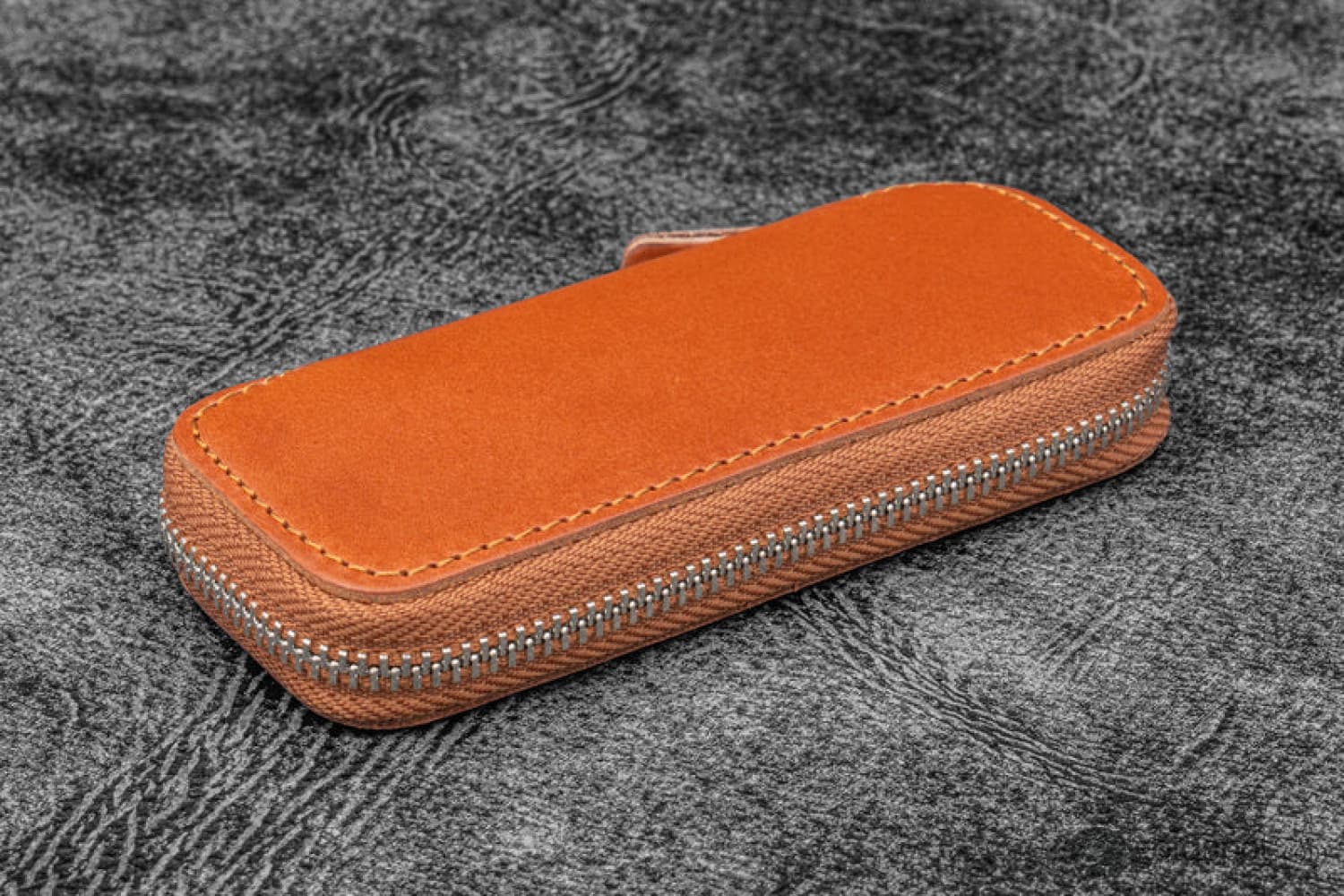 Galen Leather 2 Pen Case for Kaweco - Pocket Pen in Brown - Image 2