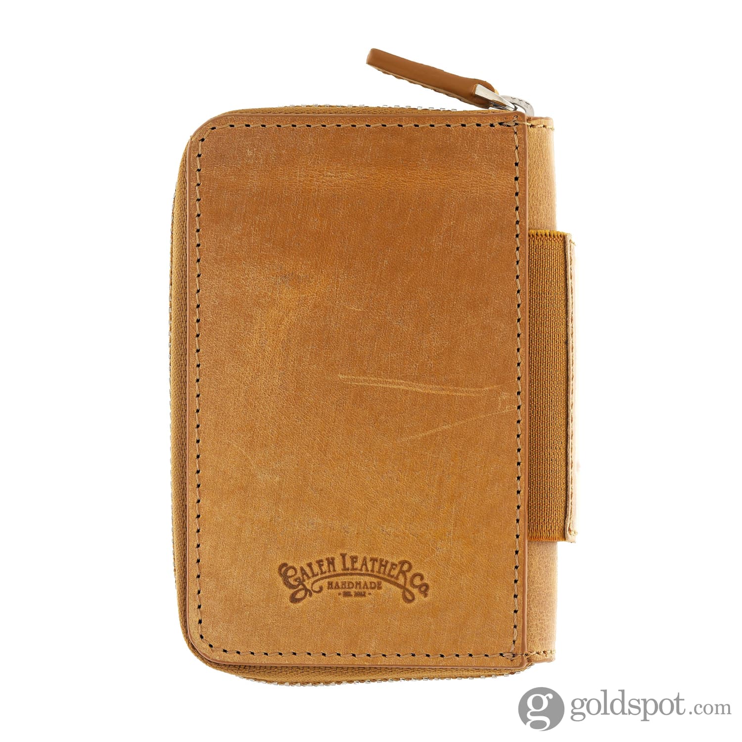 Galen Leather EDC Wallet in Crazy Horse Honey Ochre - Image 3