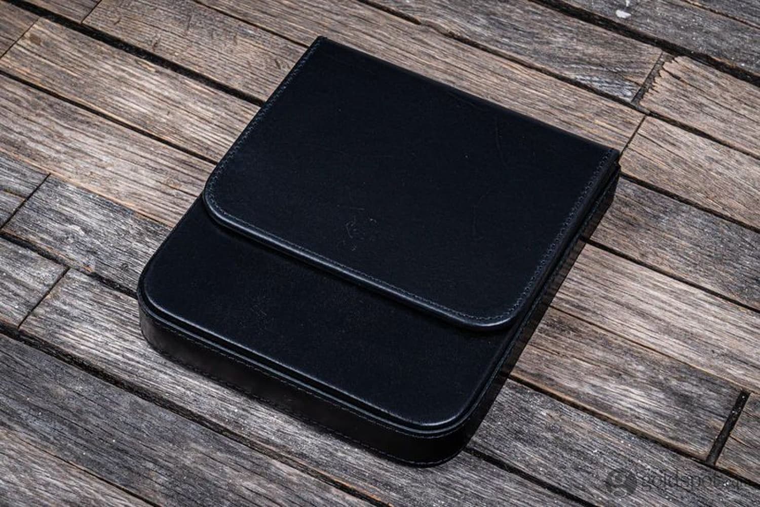 Galen Leather Magnum Opus 6 Slots Hard Pen Case in Black - Image 3