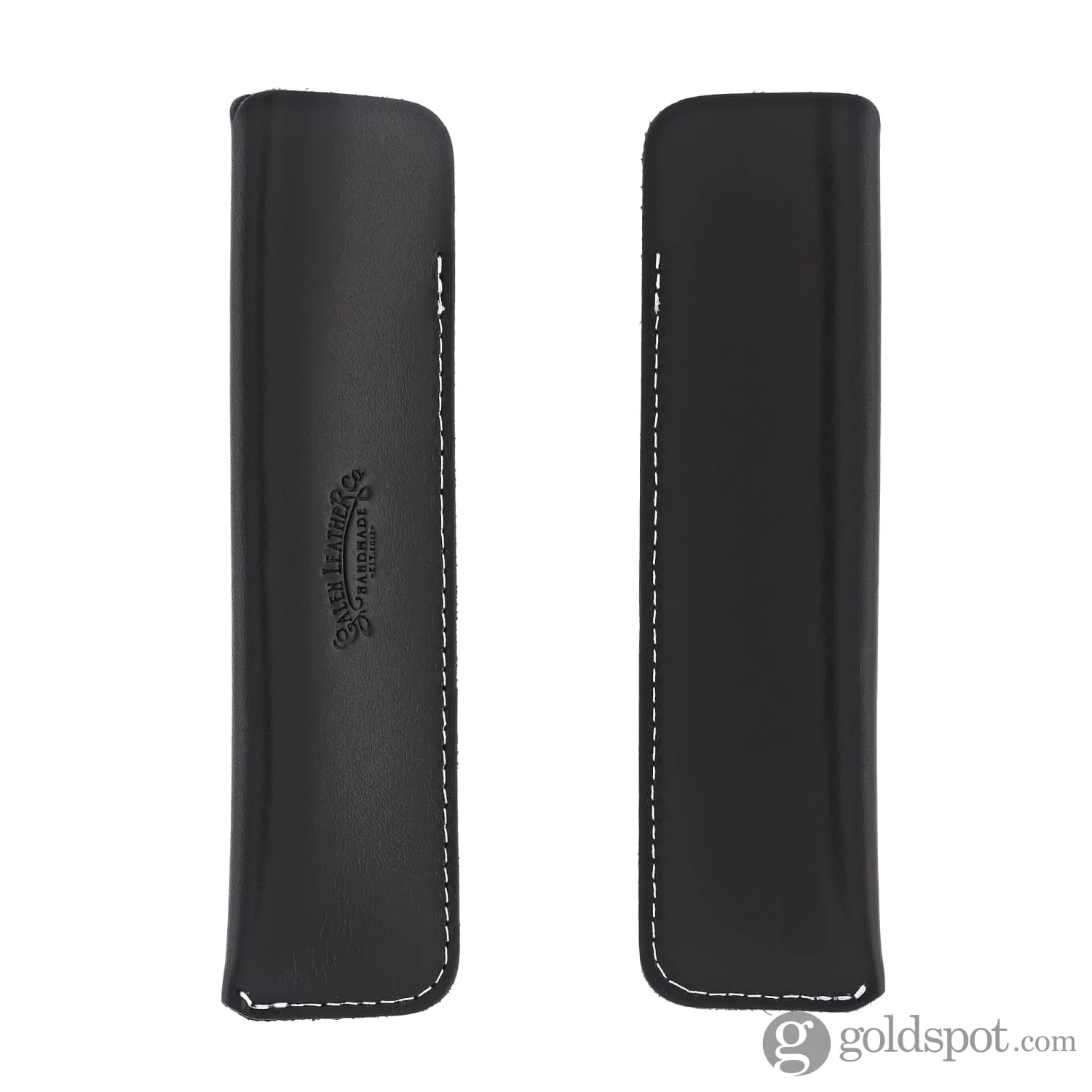 Galen Leather Single Pen Case in Black - Image 3