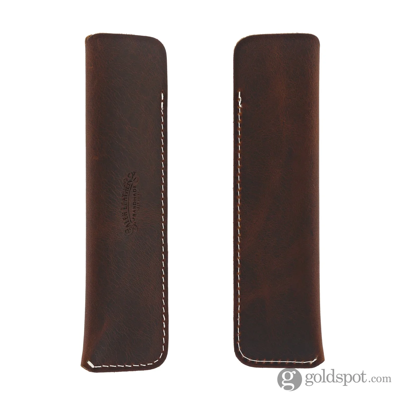 Galen Leather Single Pen Case in Brown - Image 3