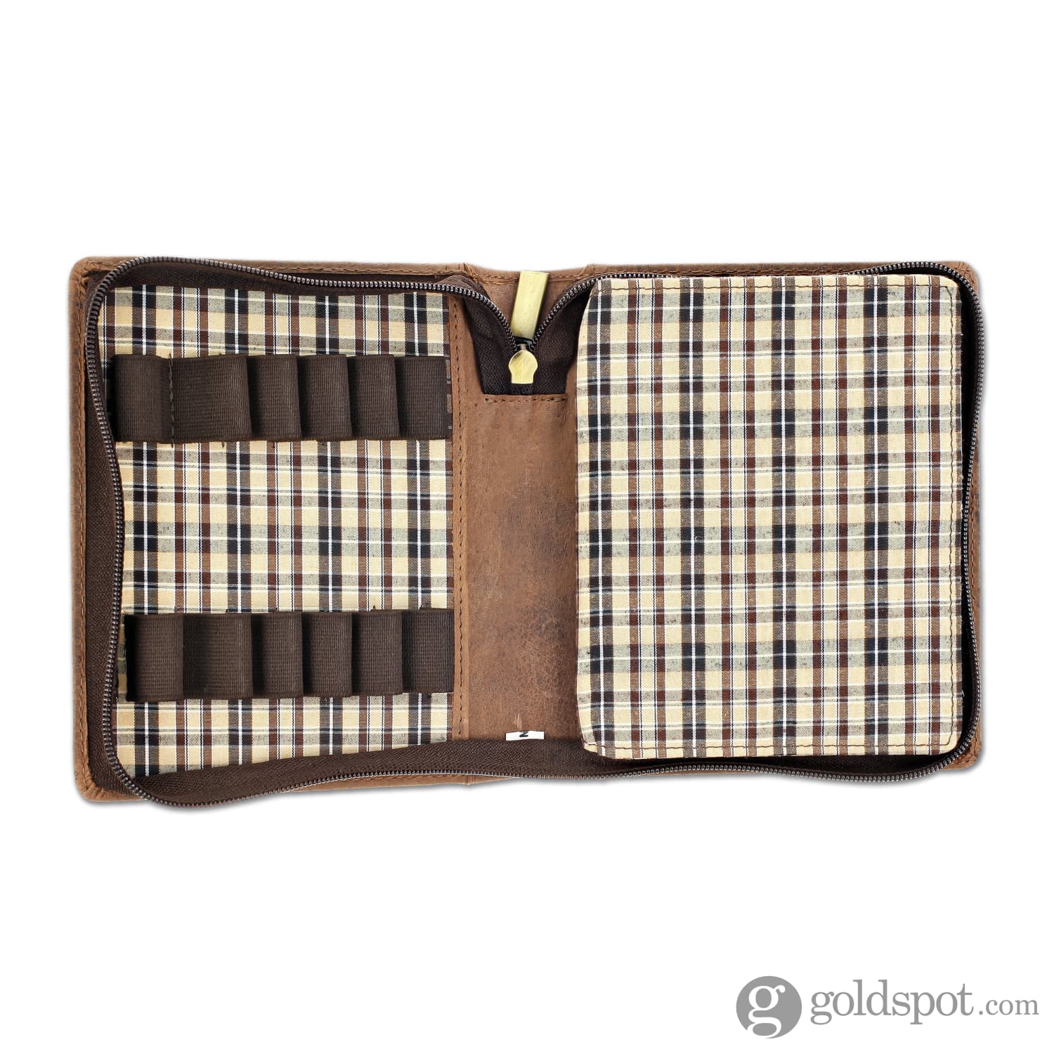 Girologio 12 Zippered Pen Case in Bomber Brown - Image 4
