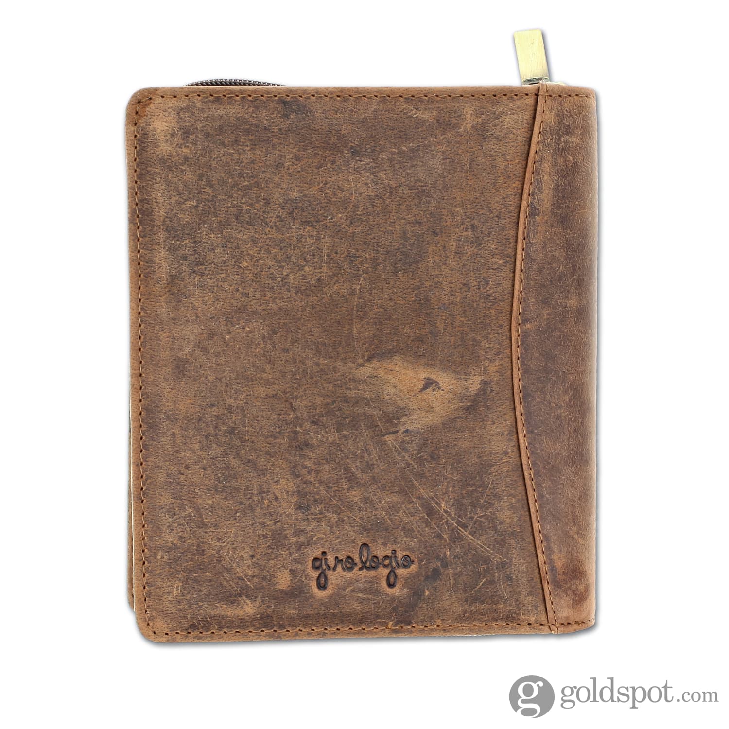 Girologio 12 Zippered Pen Case in Bomber Brown - Image 6