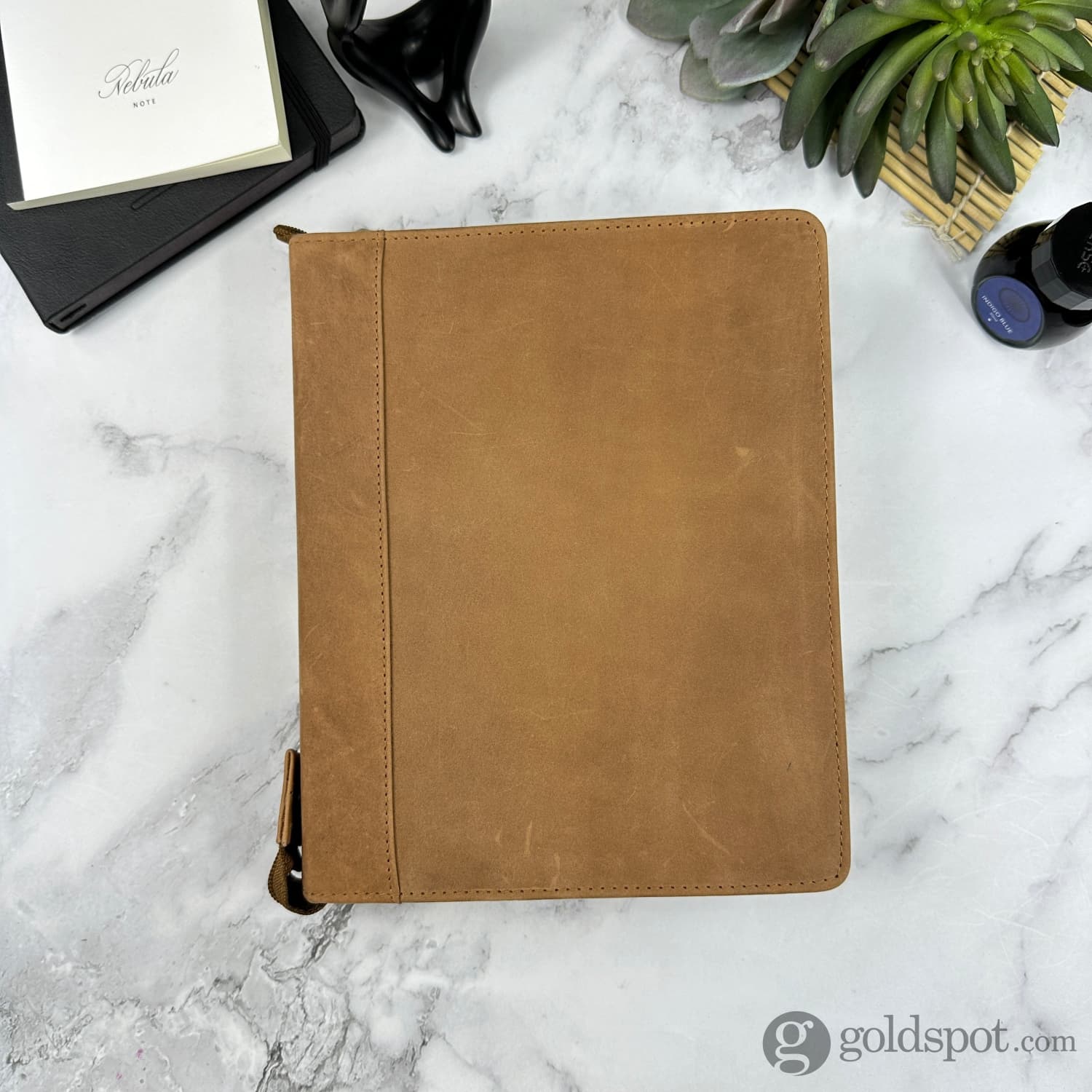 Girologio 24 Zippered Pen Case in Saddle Tan - Image 3