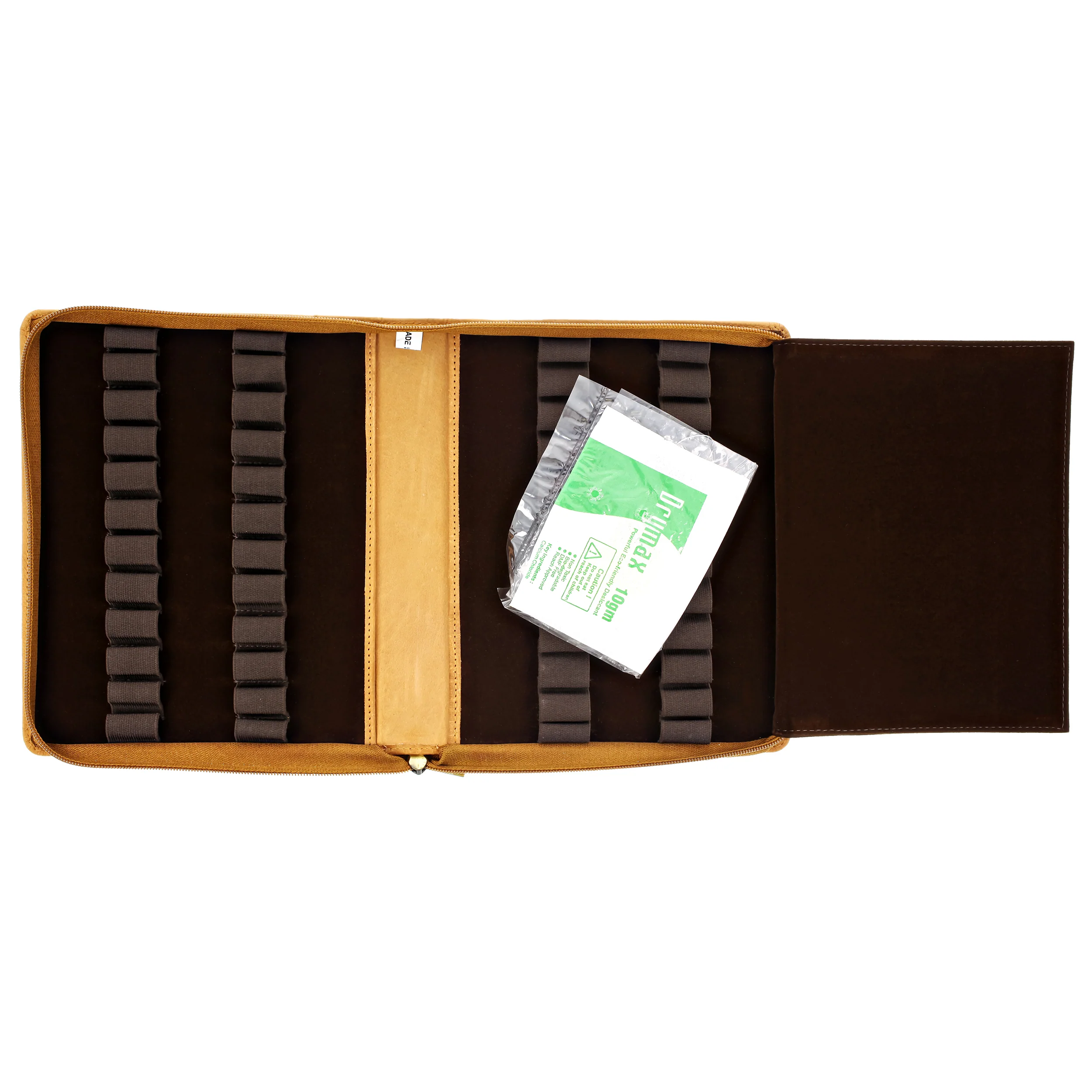 Girologio 24 Zippered Pen Case in Saddle Tan - Image 4