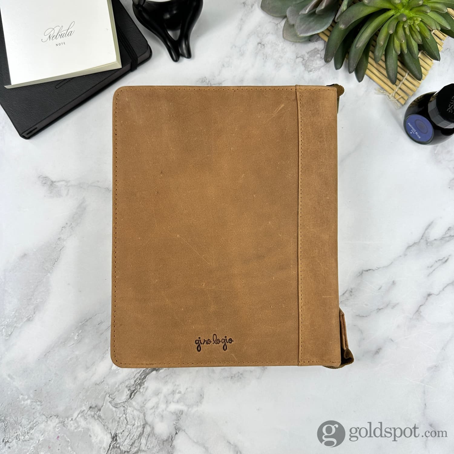 Girologio 24 Zippered Pen Case in Saddle Tan - Image 5