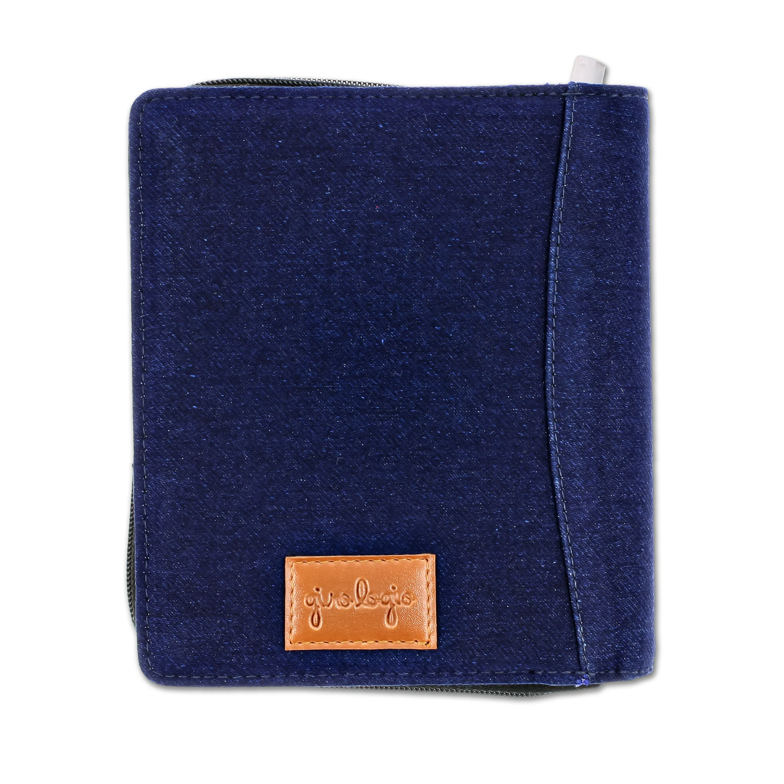 Girologio 12 Zippered Pen Case in Cotton Denim - Image 3