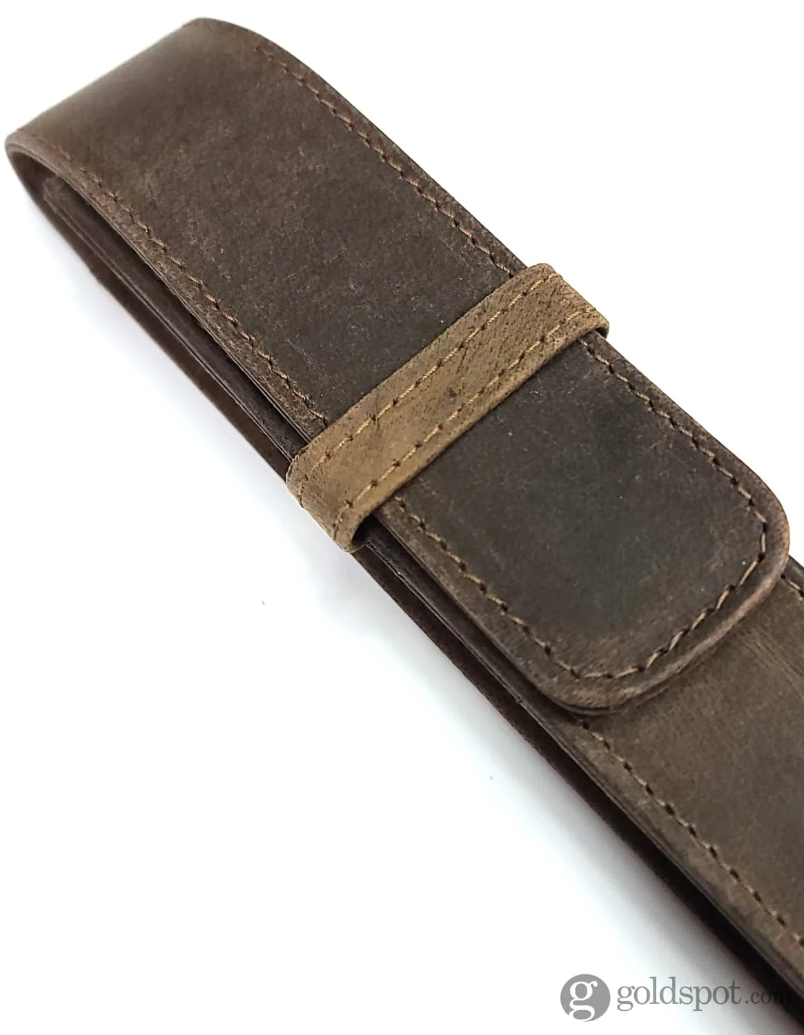 Girologio Single Pen Case in Bomber Brown - Image 4