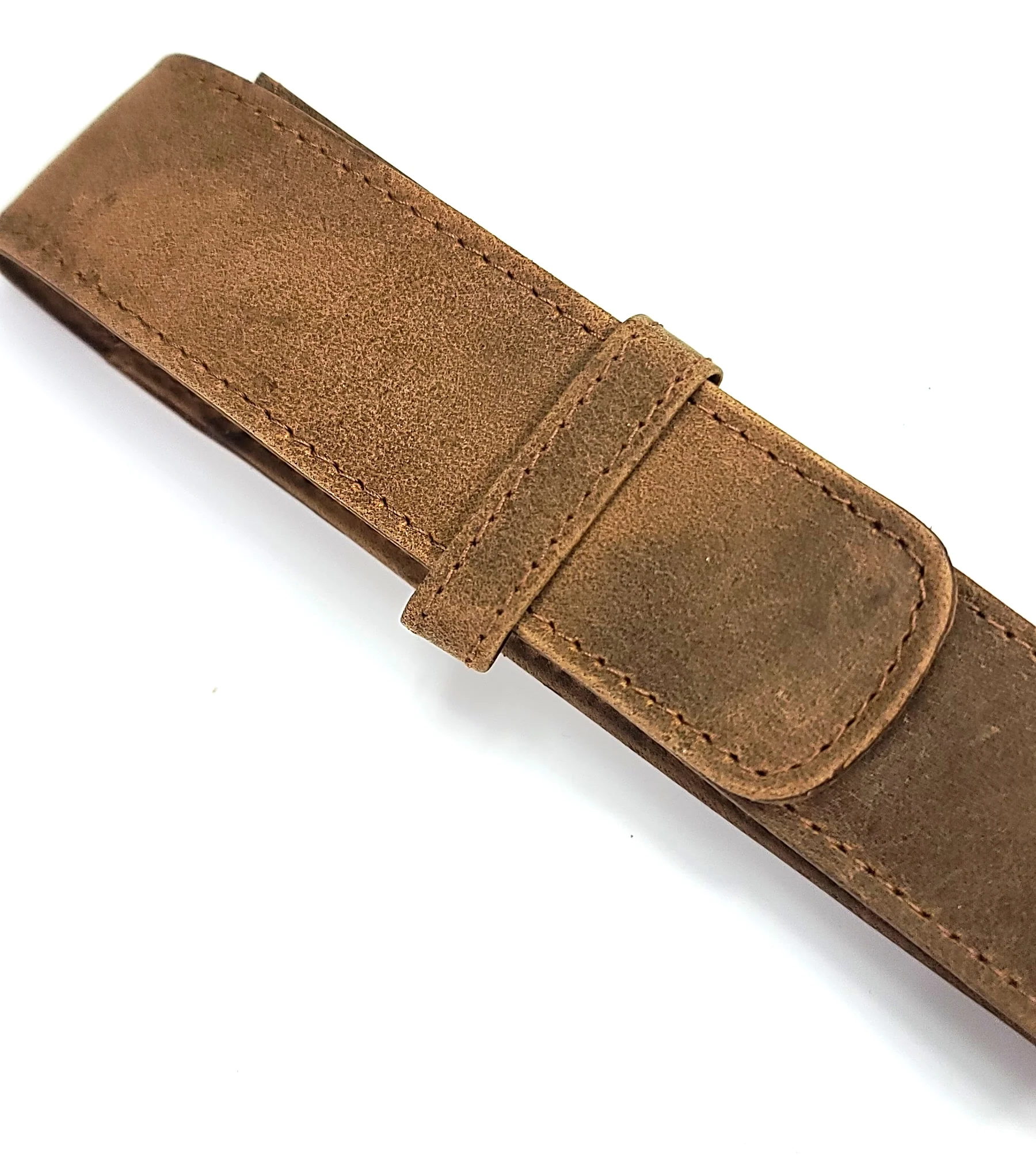 Girologio Single Pen Case in Saddle Tan - Image 4