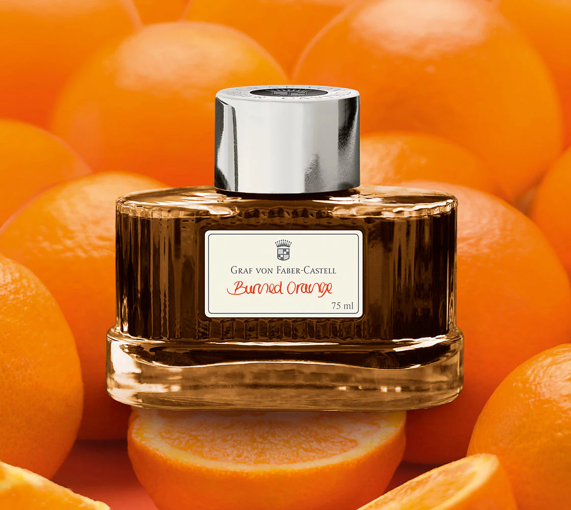 Graf von Faber-Castell Bottled Ink in Burned Orange - 75 mL - Image 2