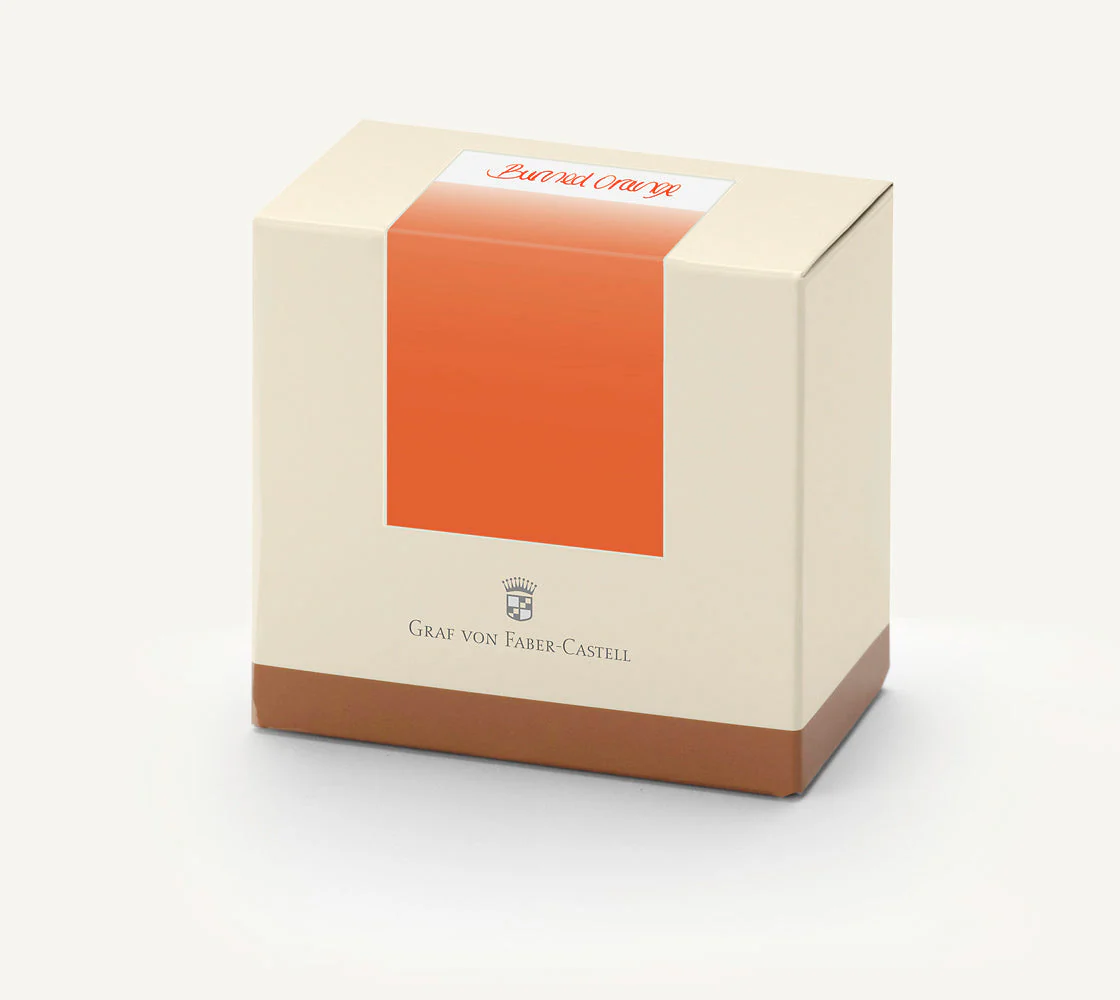 Graf von Faber-Castell Bottled Ink in Burned Orange - 75 mL - Image 3