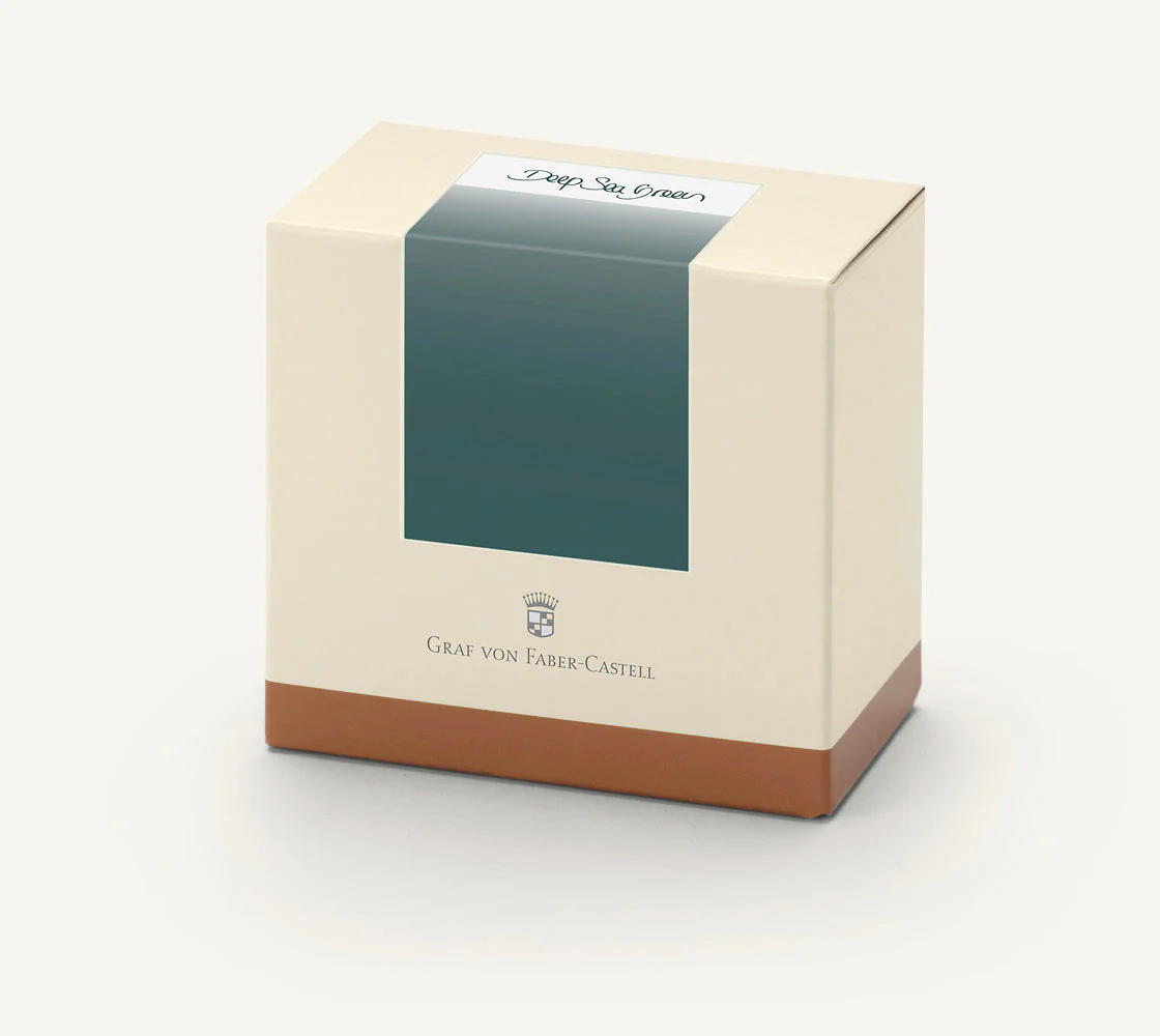 Graf von Faber-Castell Bottled Ink in Deep Sea Green - 75 mL - Image 3