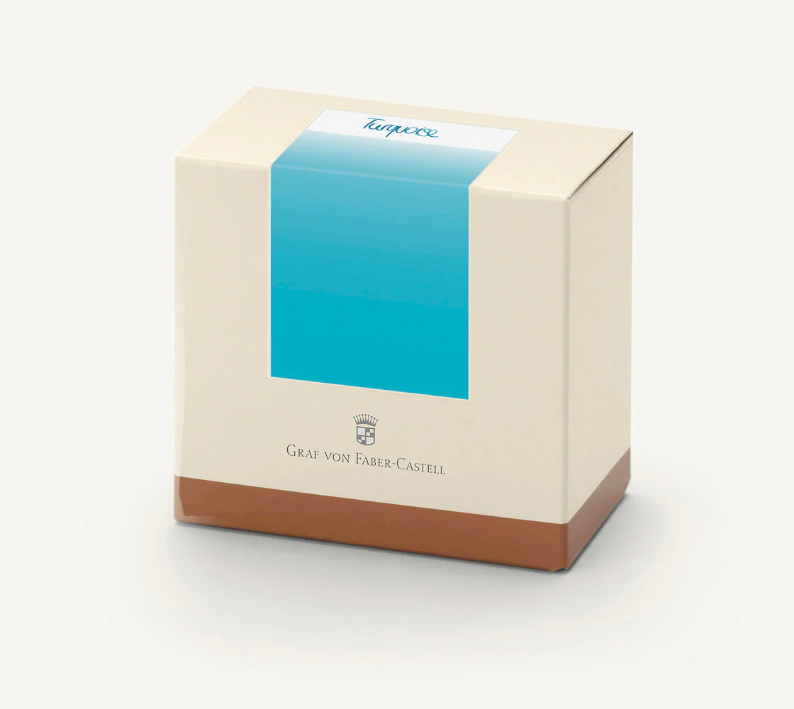 Graf von Faber-Castell Bottled Ink in Turquoise - 75 mL - Image 3