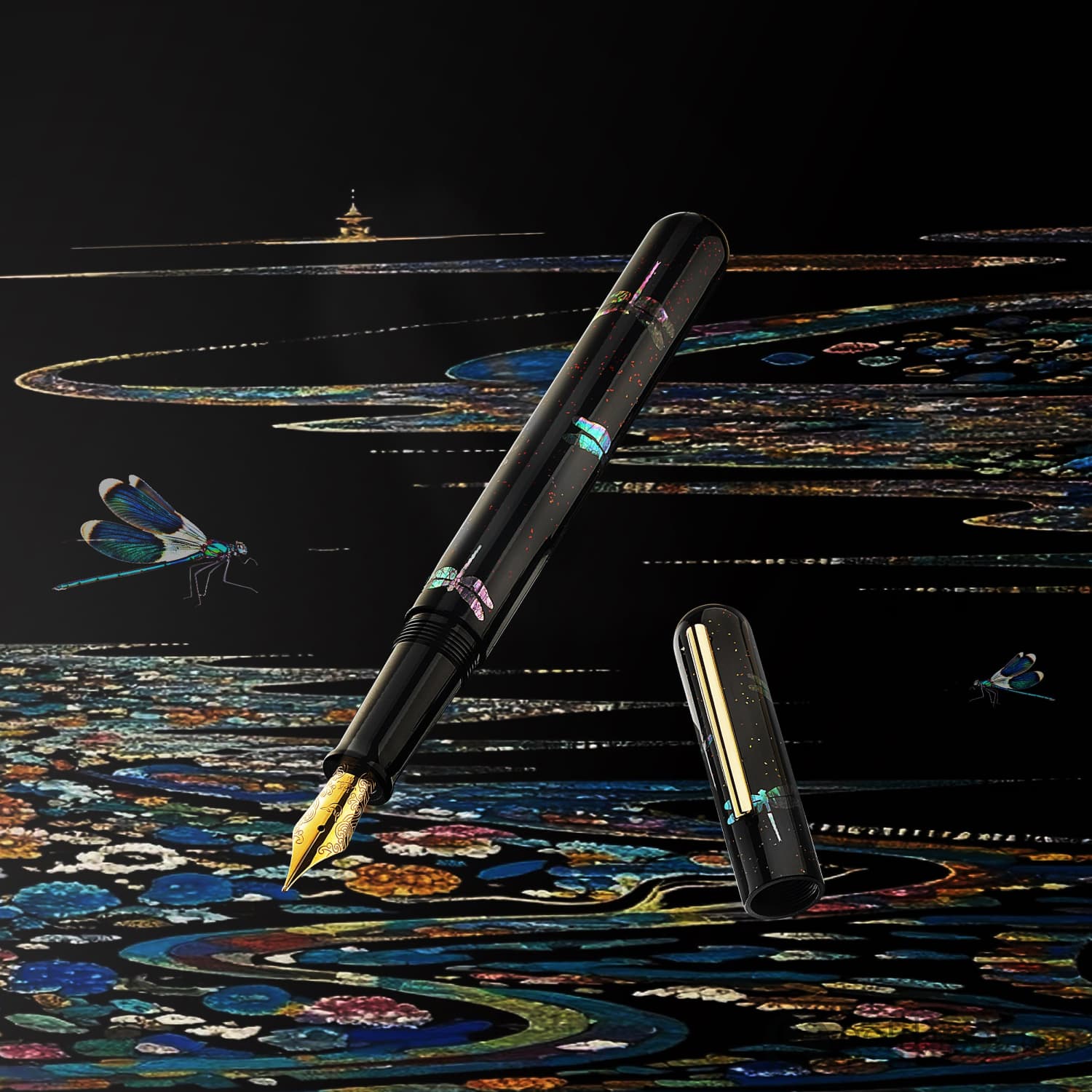 IKKAKU by Nahvalur Fountain Pen in Dragonfly - Image 10
