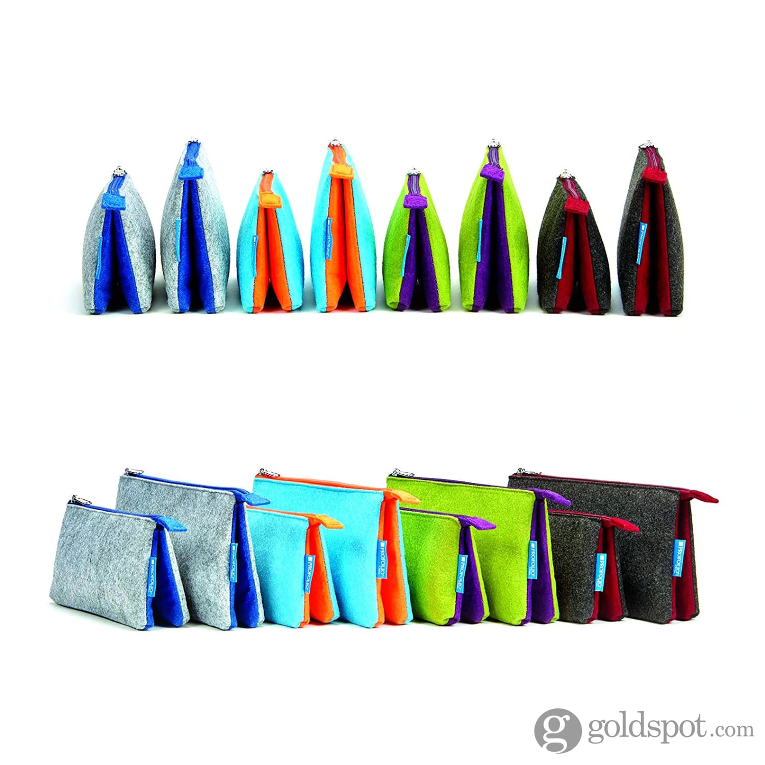 Itoya Profolio Large Midtown Pouch in Green and Purple - Image 3