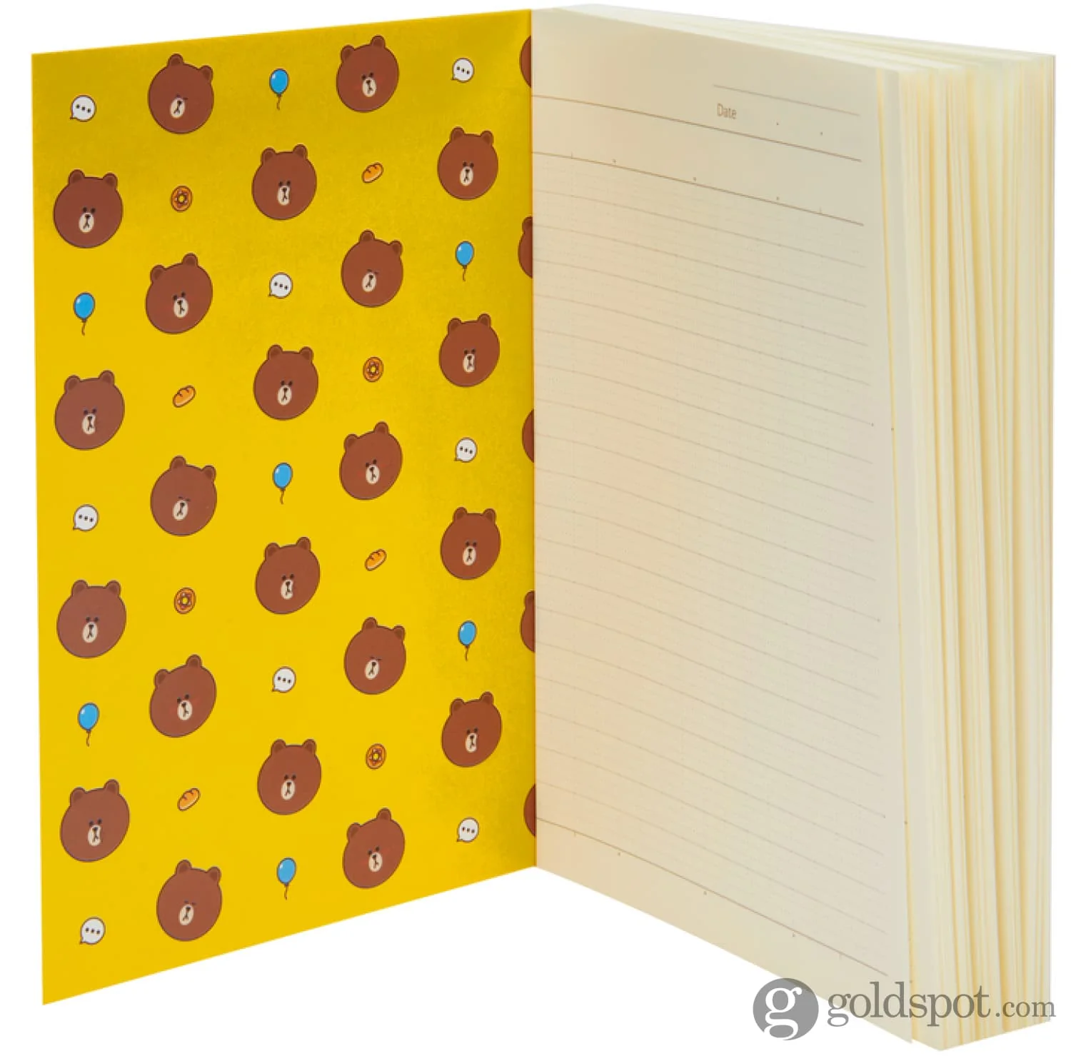 Itoya Profolio Oasis Lined Notebook in LINE FRIENDS "BROWN" - A6 - Image 3