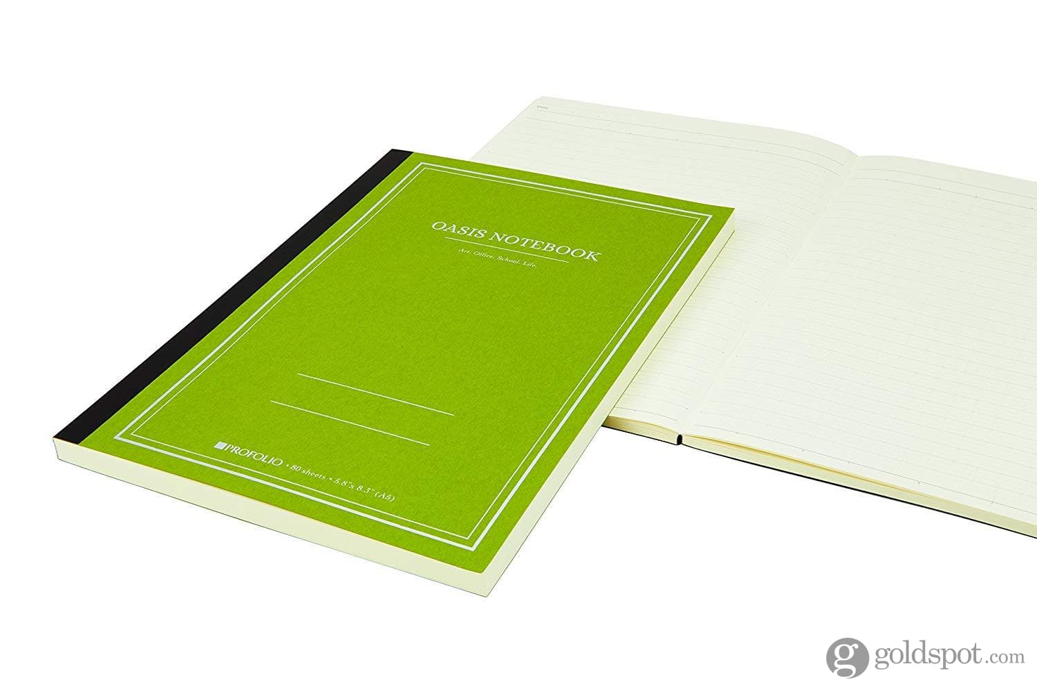 Itoya Profolio Oasis Lined Notebook Avocado - A5 - Image 3