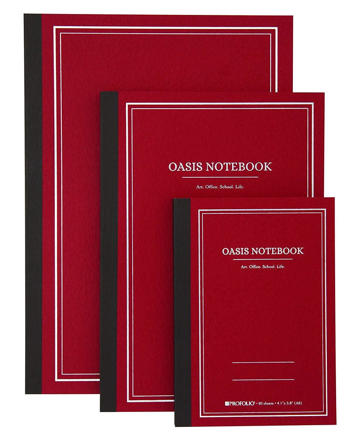 Itoya Profolio Oasis Lined Notebook in Brick - A5