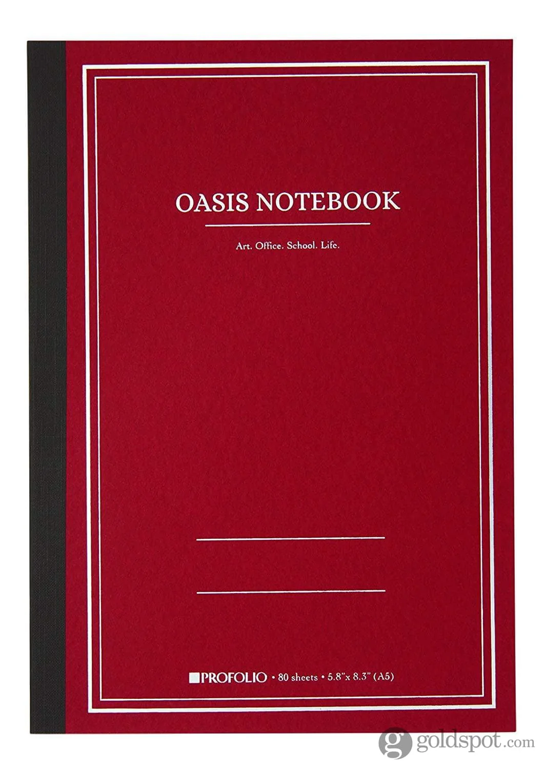 Itoya Profolio Oasis Lined Notebook in Brick - A5 - Image 2