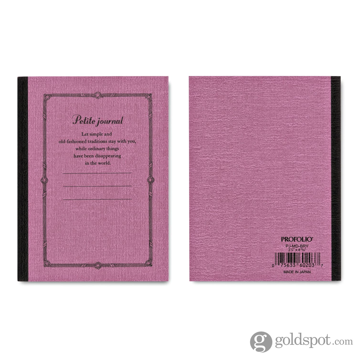Itoya Profolio Petite Journal in Berry - B7 - Image 3