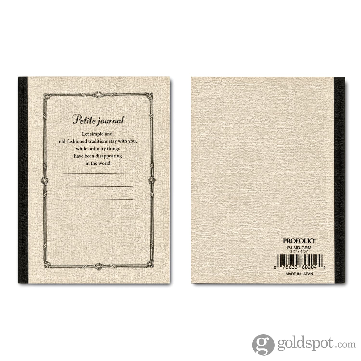 Itoya Profolio Petite Journal in Cream - B7 - Image 3