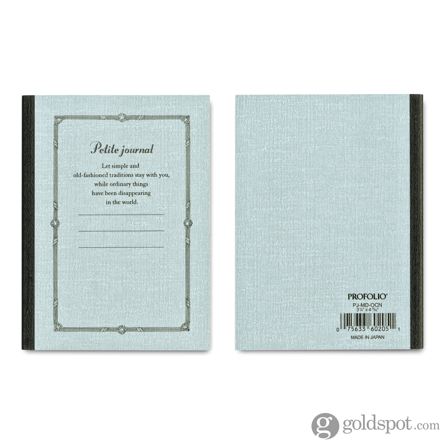 Itoya Profolio Petite Journal in Ocean - B7 - Image 3