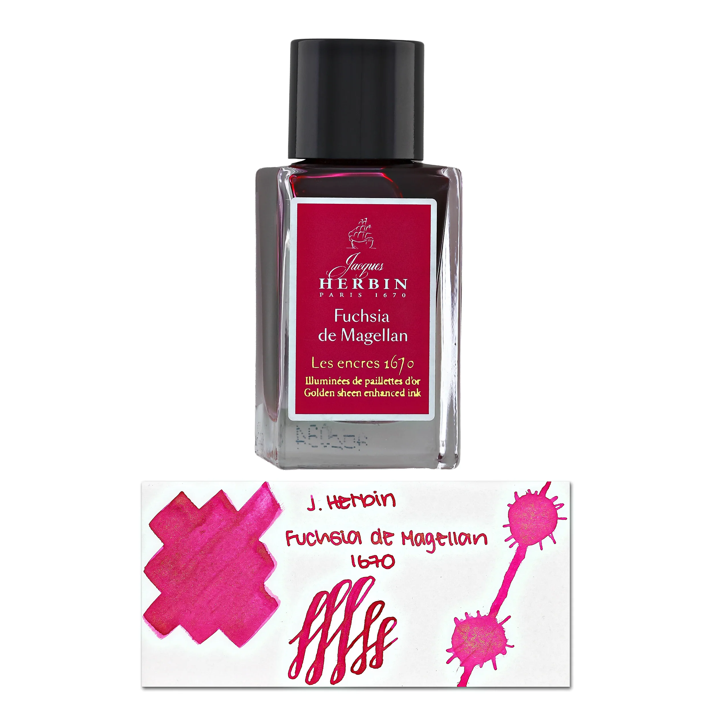 J. Herbin 1670 Anniversary Bottled Ink in Fuchsia de Magellan - 15 mL