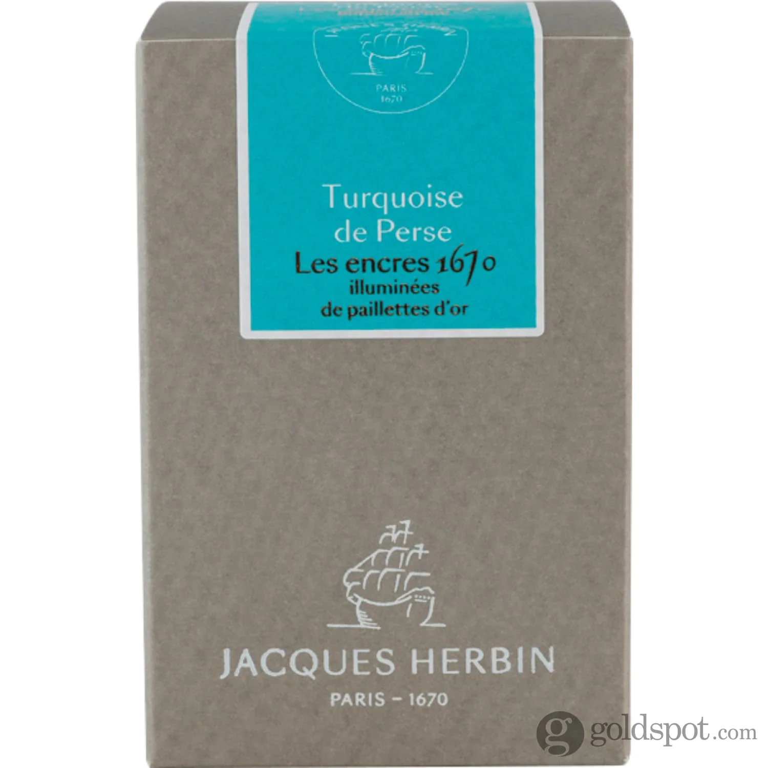 J. Herbin 1670 Turquoise de Perse Bottled Ink - 50 mL - Image 4