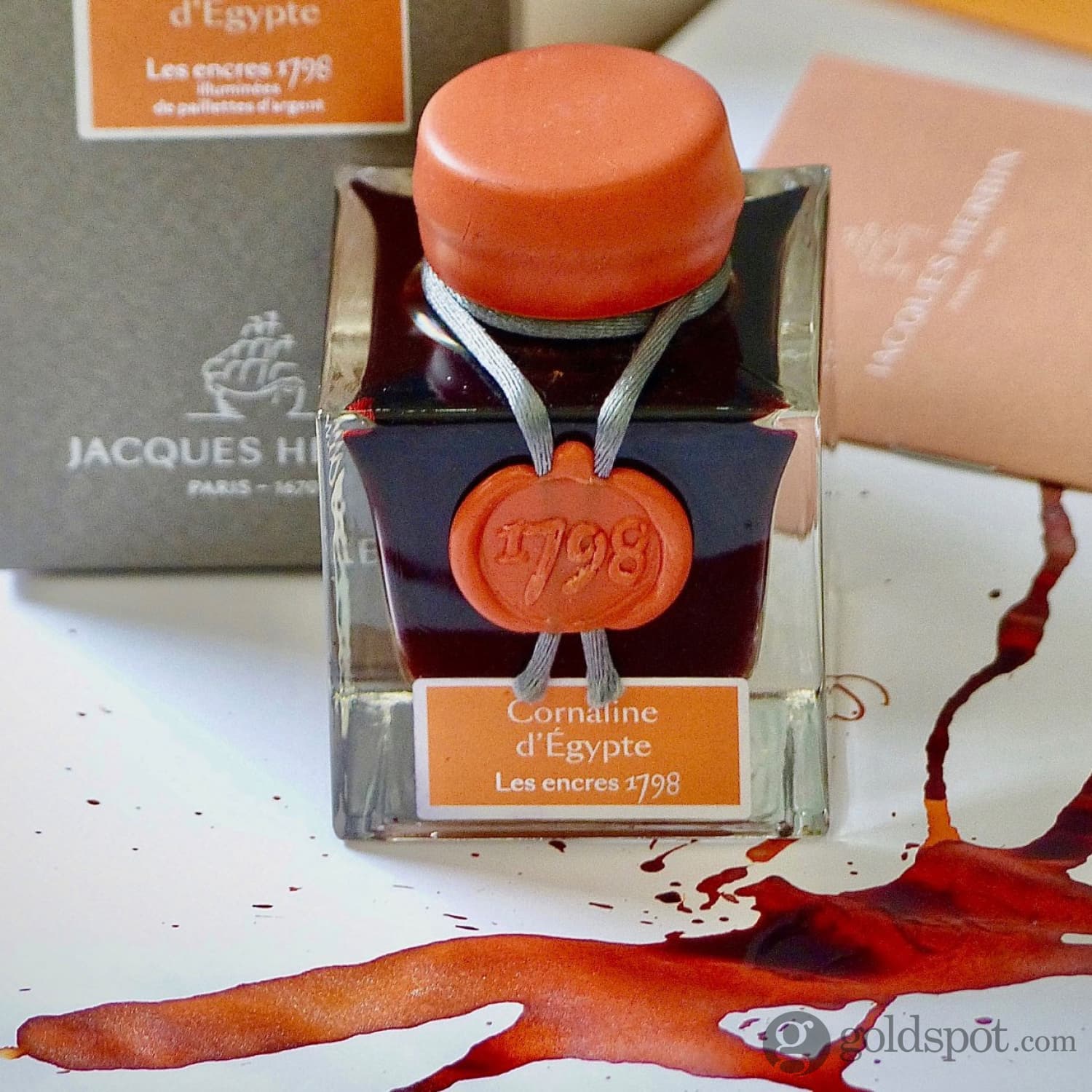 J. Herbin 1798 Bottled Fountain Pen Ink in Cornaline d'Egypte - 50 mL - Image 2