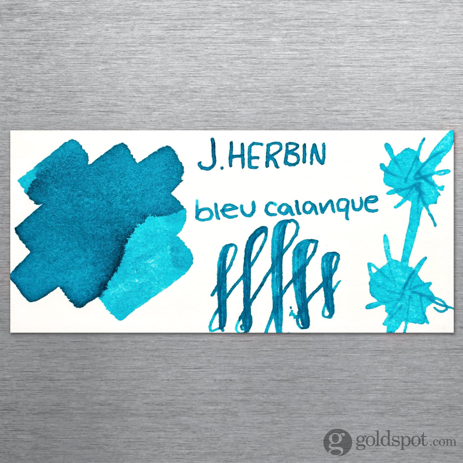 J. Herbin Bleu Calanque (Cove Blue) Bottled Fountain Pen Ink - Image 2