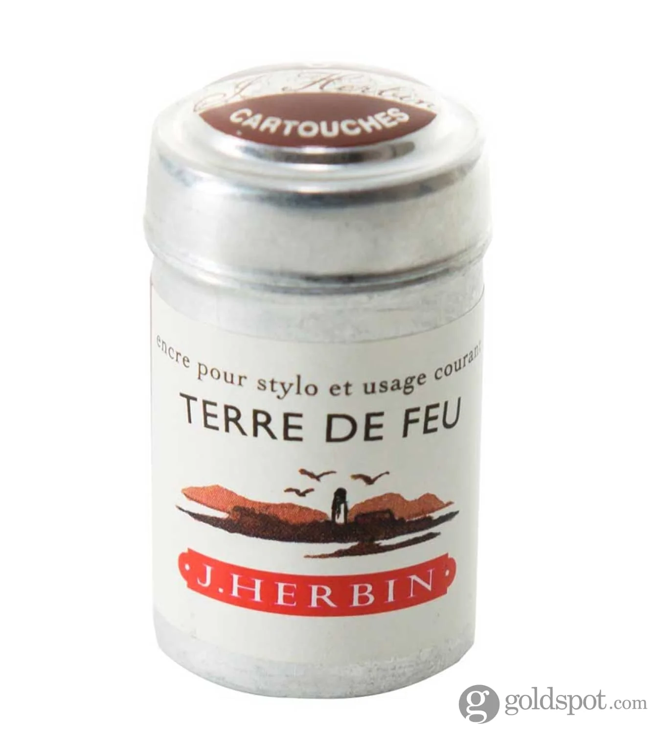 J. Herbin Bottled Ink and Cartridges in Terre de Feu (Land of Fire) - Image 4
