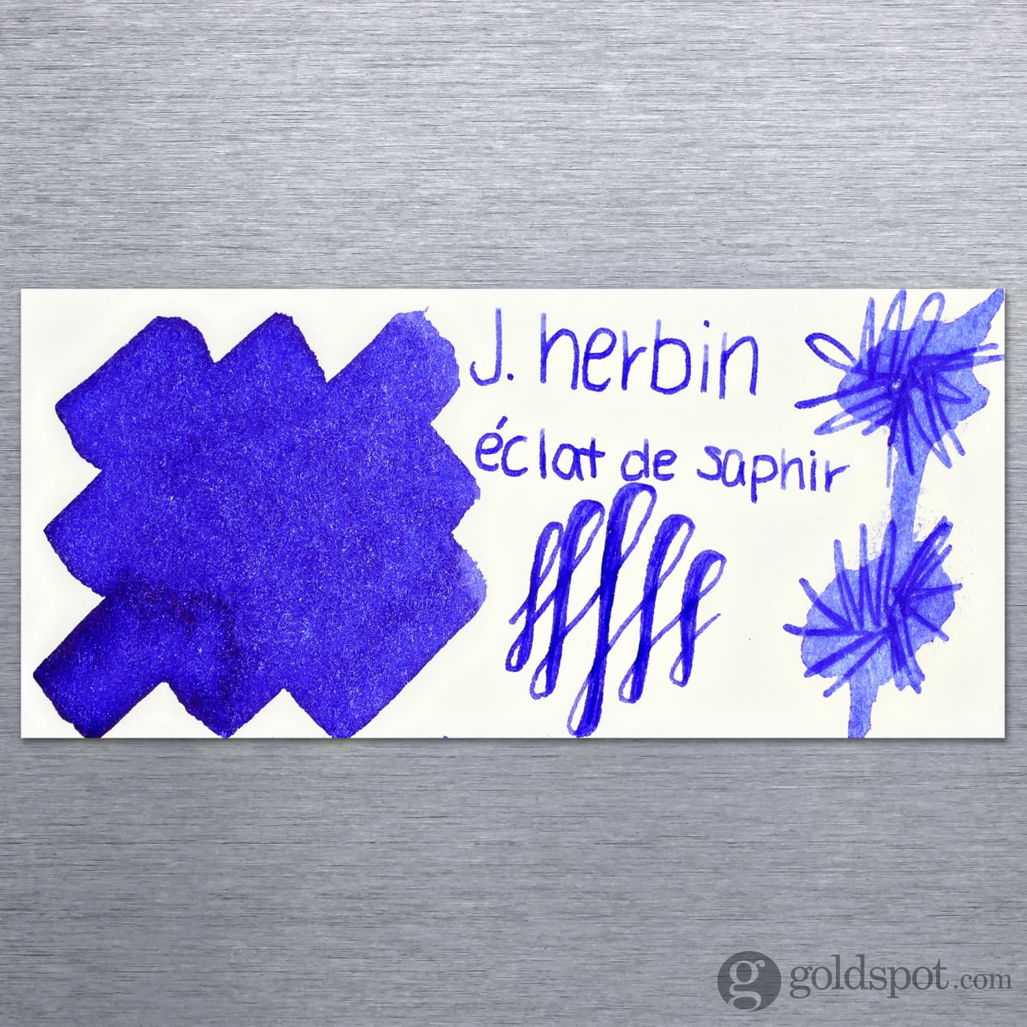 J. Herbin Eclat de Saphir (Sapphire Blue) Bottled Ink and Cartridges - Image 2