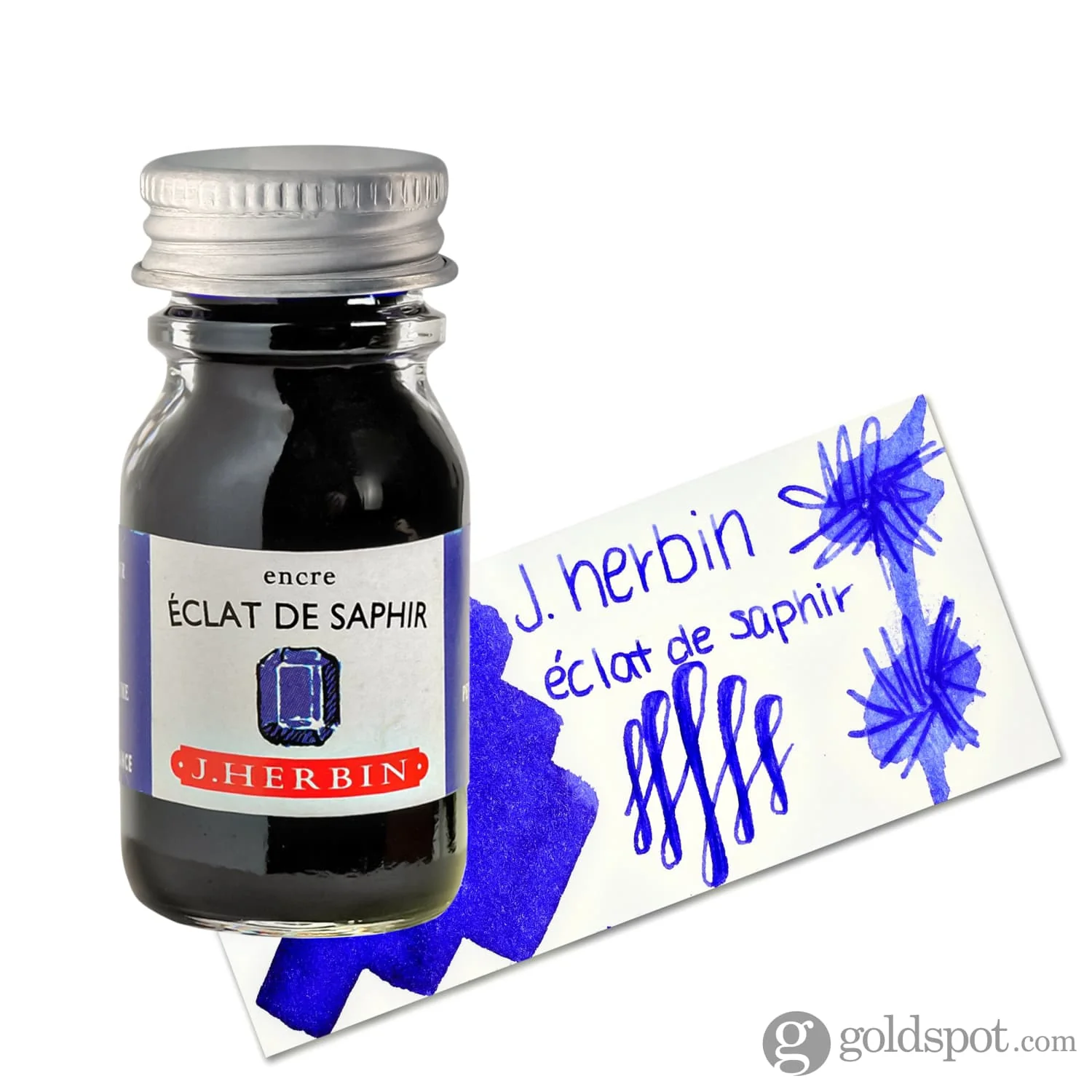 J. Herbin Eclat de Saphir (Sapphire Blue) Bottled Ink and Cartridges - Image 6