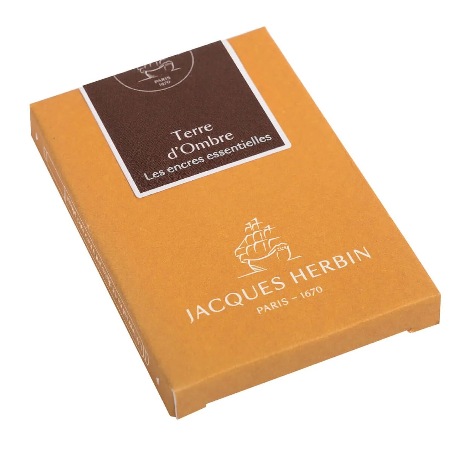 J. Herbin Fountain Ink Cartridges in Terre d’Ombre - Pack of 7