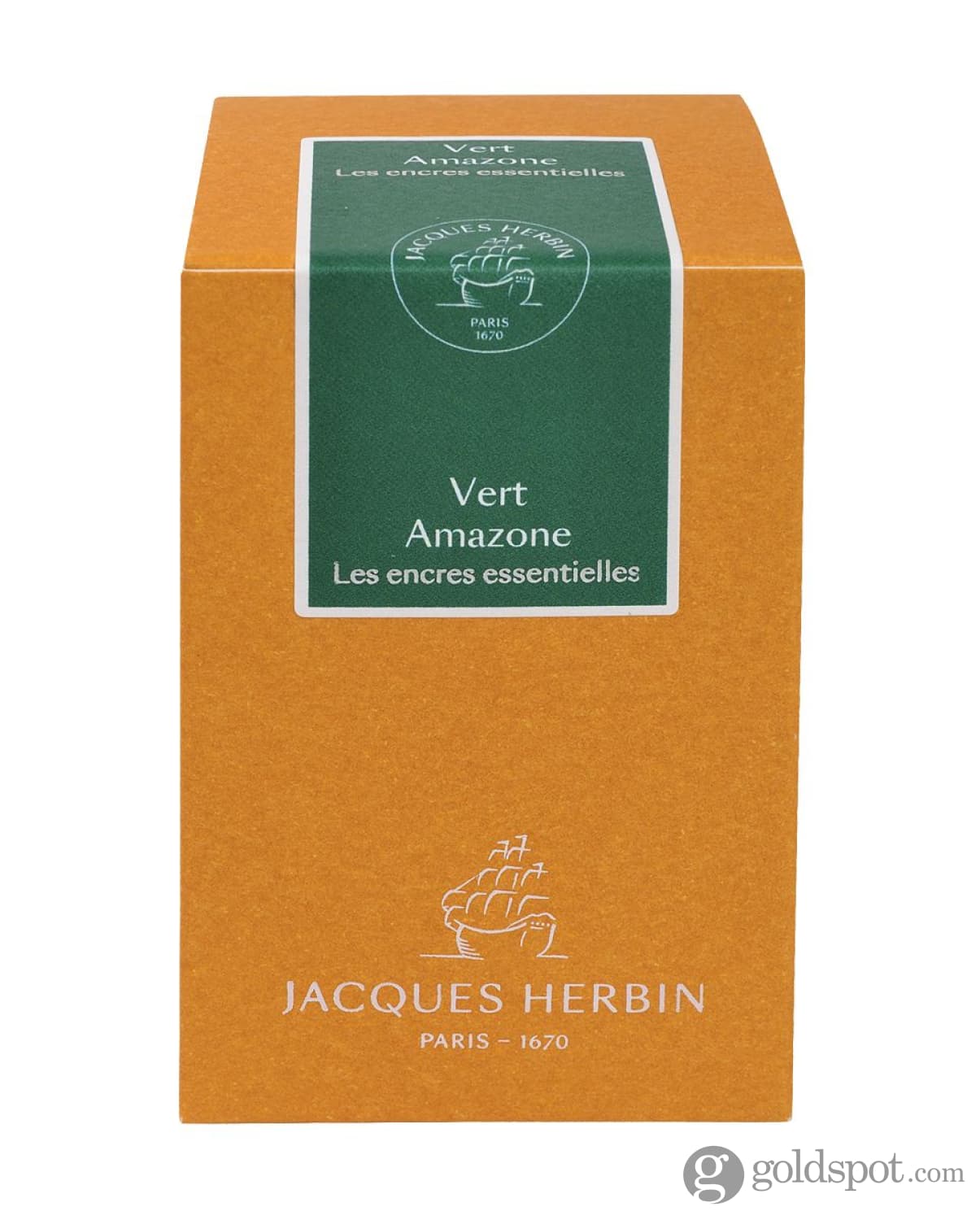 J. Herbin Essential Bottled Ink in Vert Amazone - Image 2