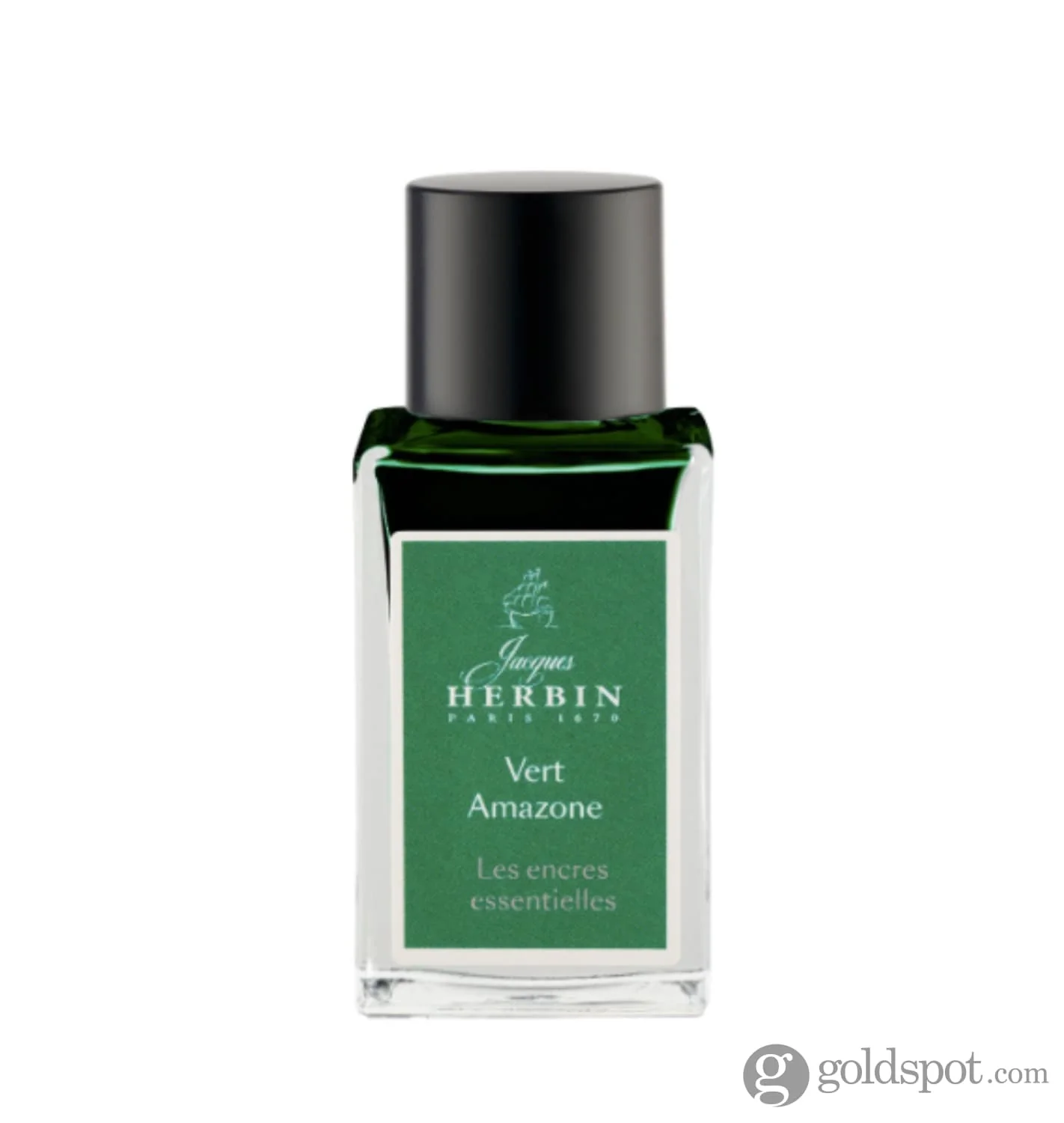 J. Herbin Essential Bottled Ink in Vert Amazone - Image 5