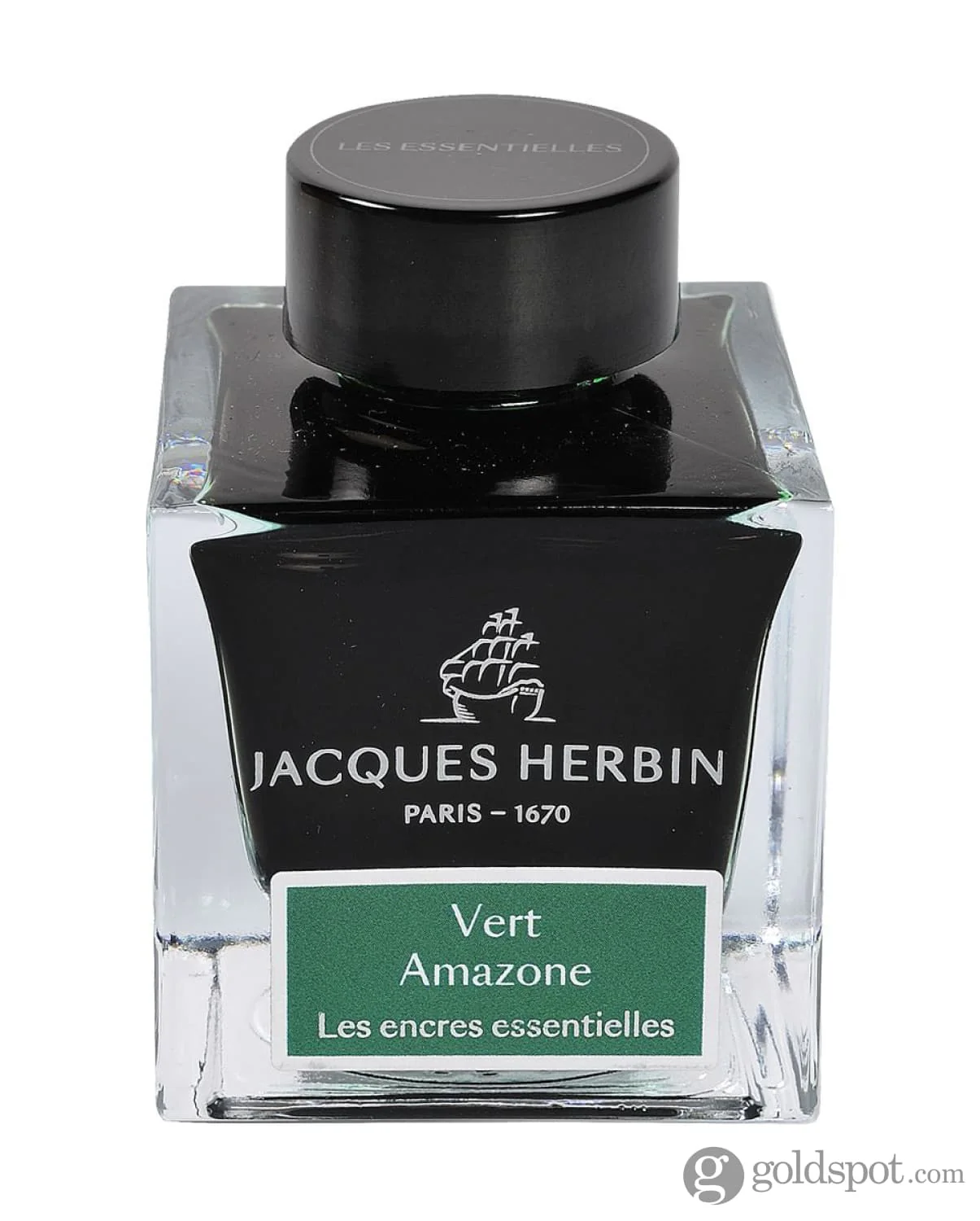 J. Herbin Essential Bottled Ink in Vert Amazone - Image 6